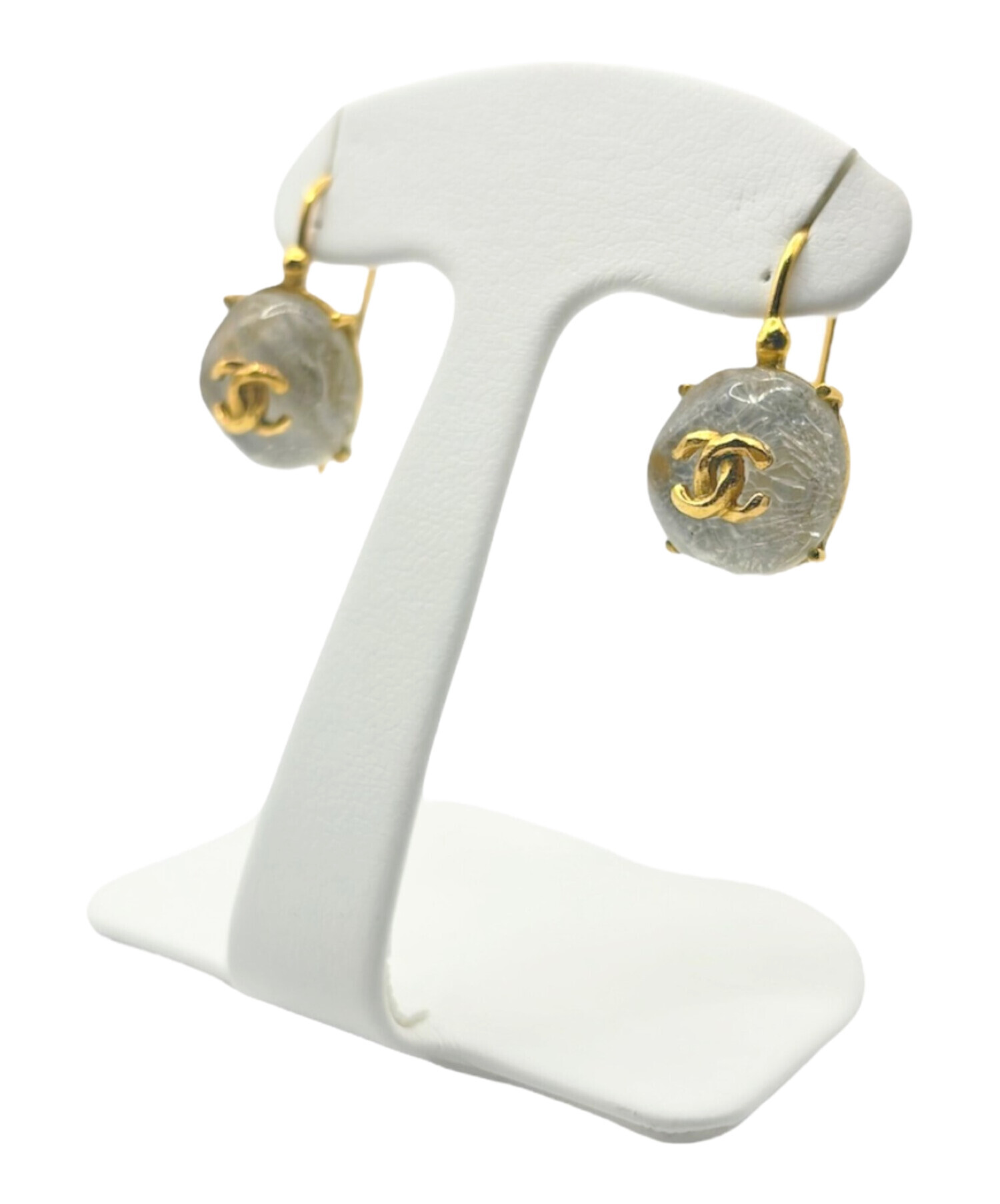 CHANEL シャネル　ココマークフックピアス 中古・古着通販】CHANEL (シャネル) ココマーク ラインストーン フック