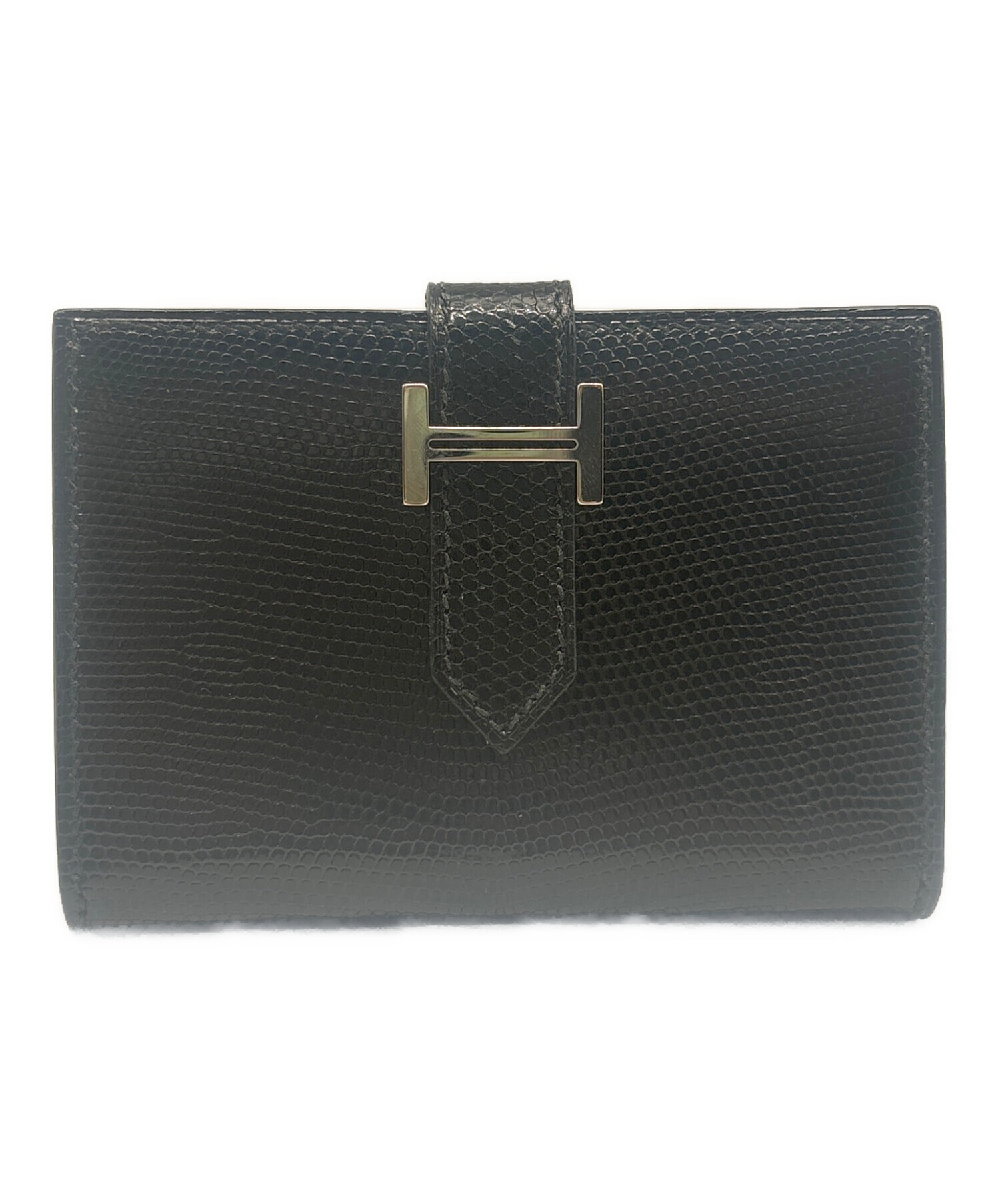 中古・古着通販】HERMES (エルメス) ベアン カードケース ブラック 