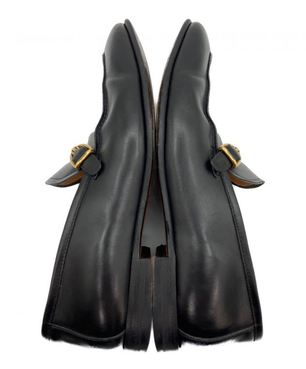 美品 TOM FORD 黒 リボン付き ローファー ブラックタイ 中古・古着通販】TOM FORD (トムフォード) ローファー ブラック サイズ
