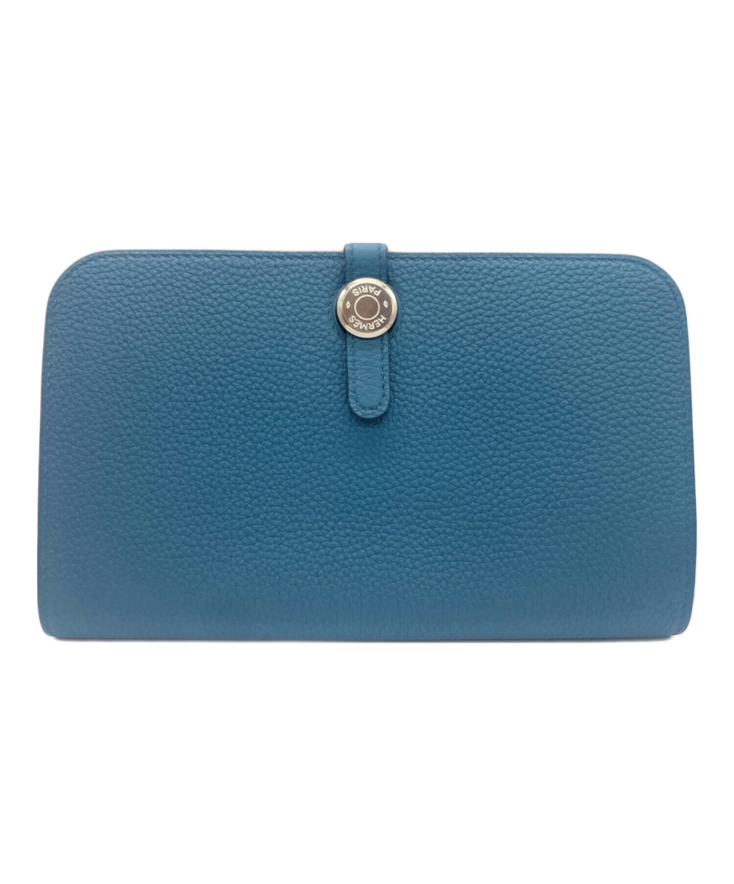 HERMES エルメス/ドゴンGM/シルバー金具/水色系/□P刻*/Bランク/84【中古】 エルメスドゴン GM ブルージーン パラジウム金具 □I刻印(2005年頃