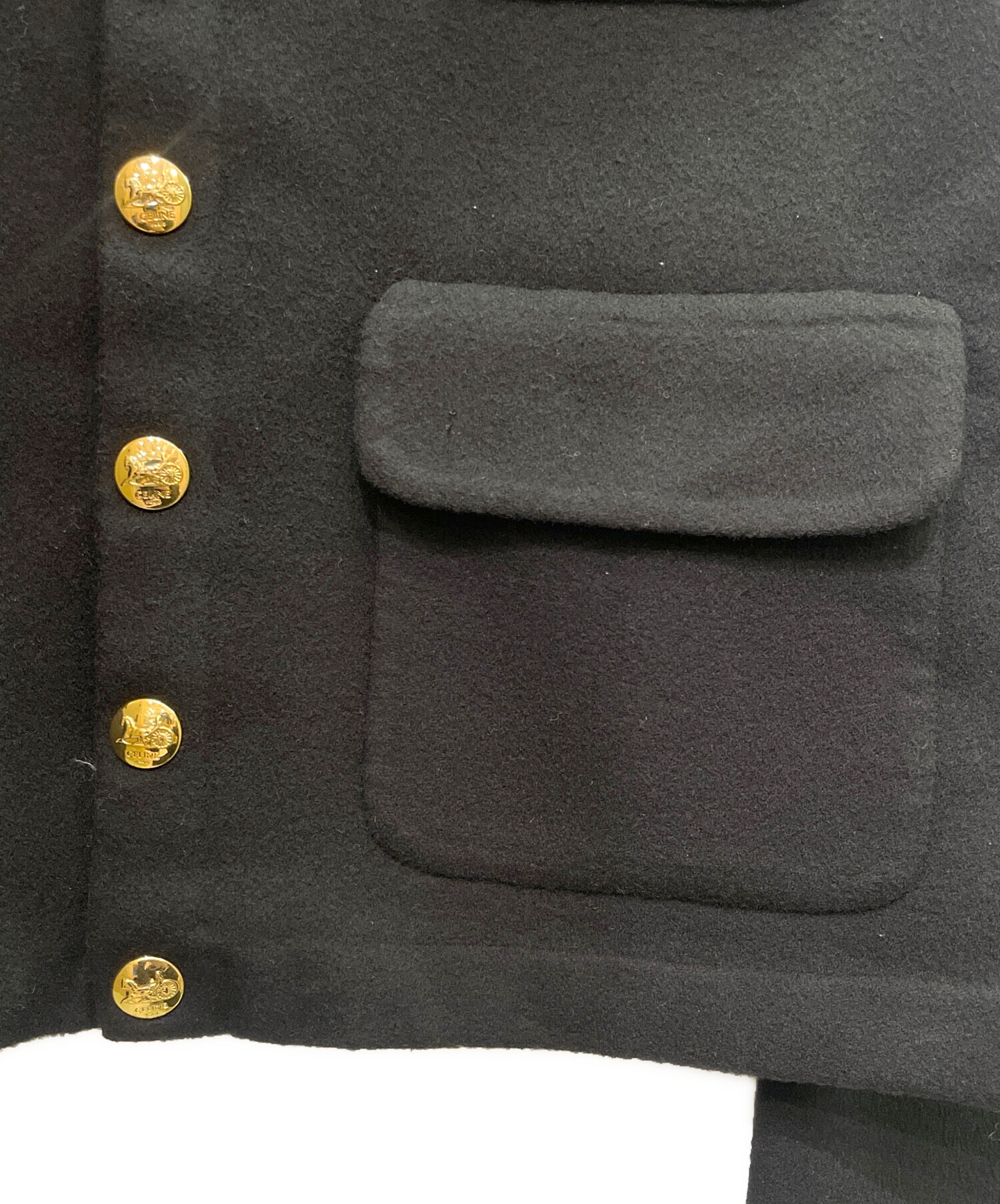 CÉLINE ベージュ ニットカーディガン/38サイズ/ビンテージ/カシミヤ CÉLINE ベージュ ニットカーディガン/38サイズ/ビンテージ