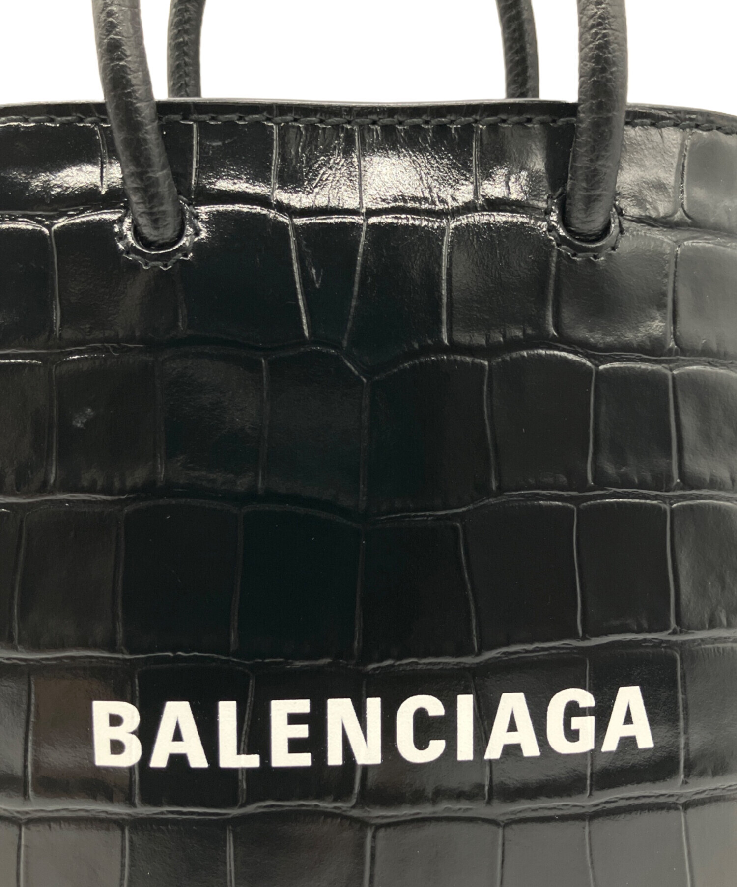 中古・古着通販】BALENCIAGA (バレンシアガ) クロコ型押しショルダー
