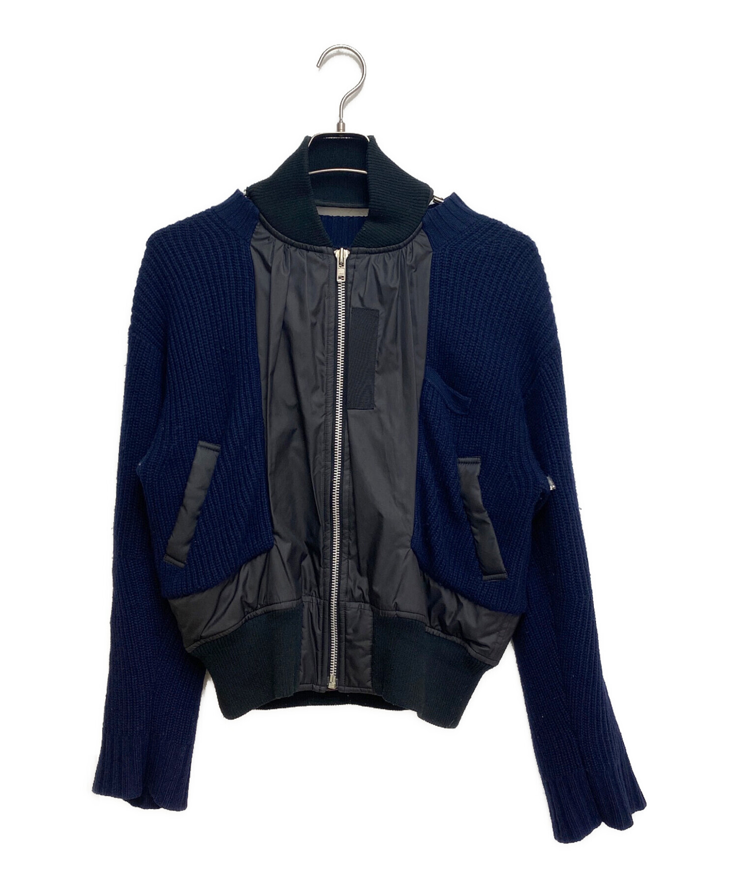 中古・古着通販】sacai (サカイ) Knit docking jacket（ニット 