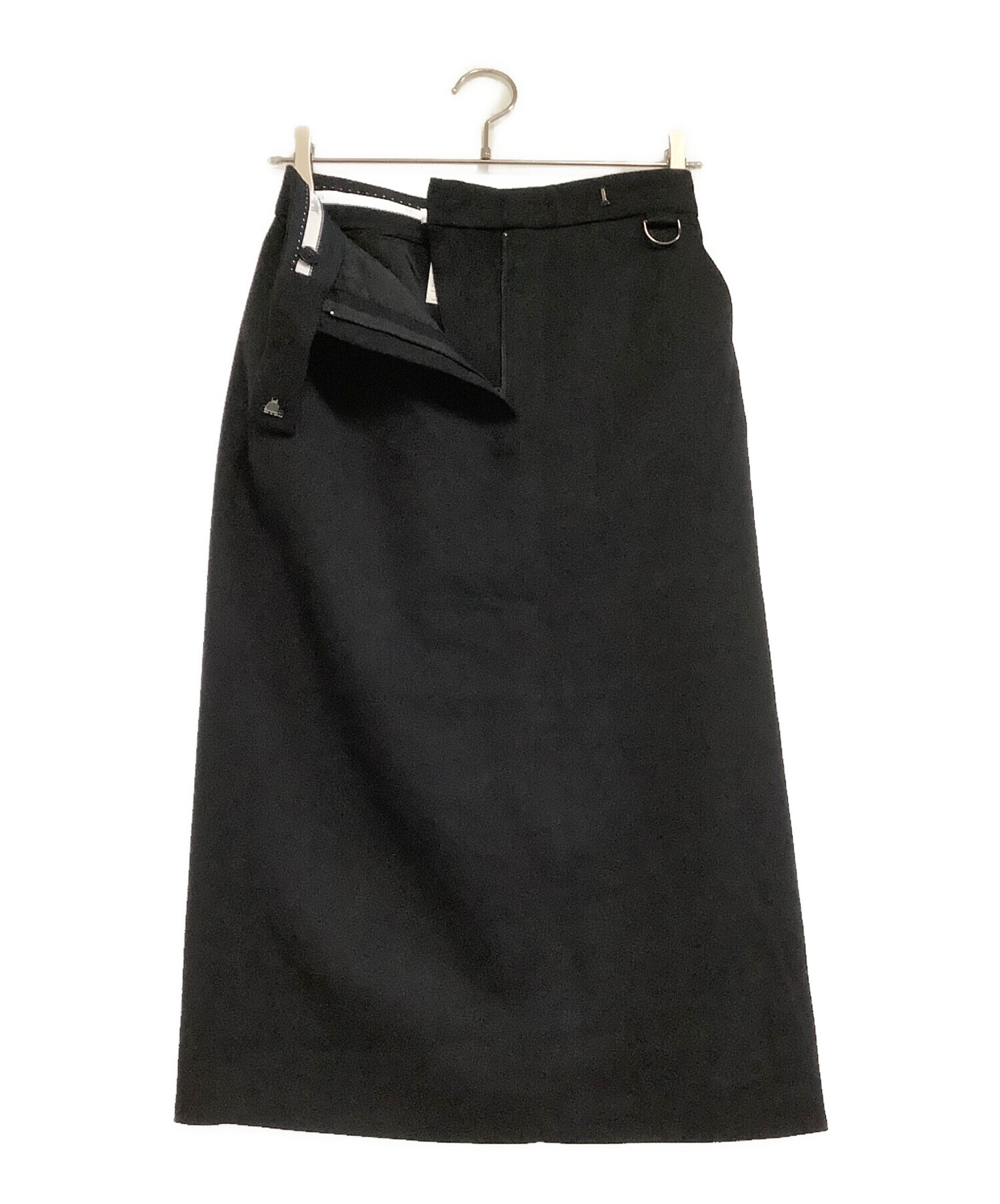 中古・古着通販】MaxMara (マックスマーラ) ウールスカート ブラック