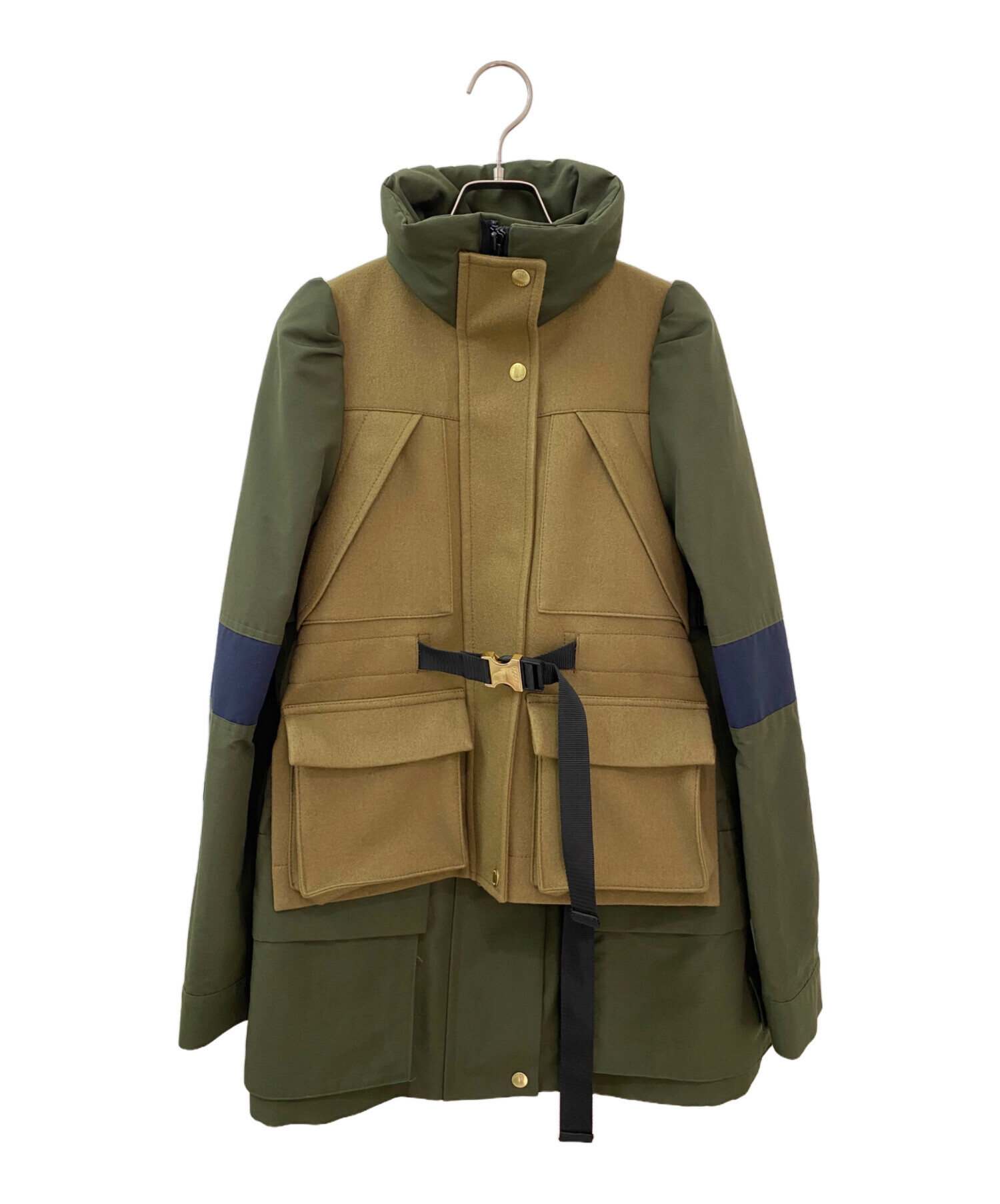 中古・古着通販】sacai (サカイ) Wool Melton×Grosgrain Blouson 