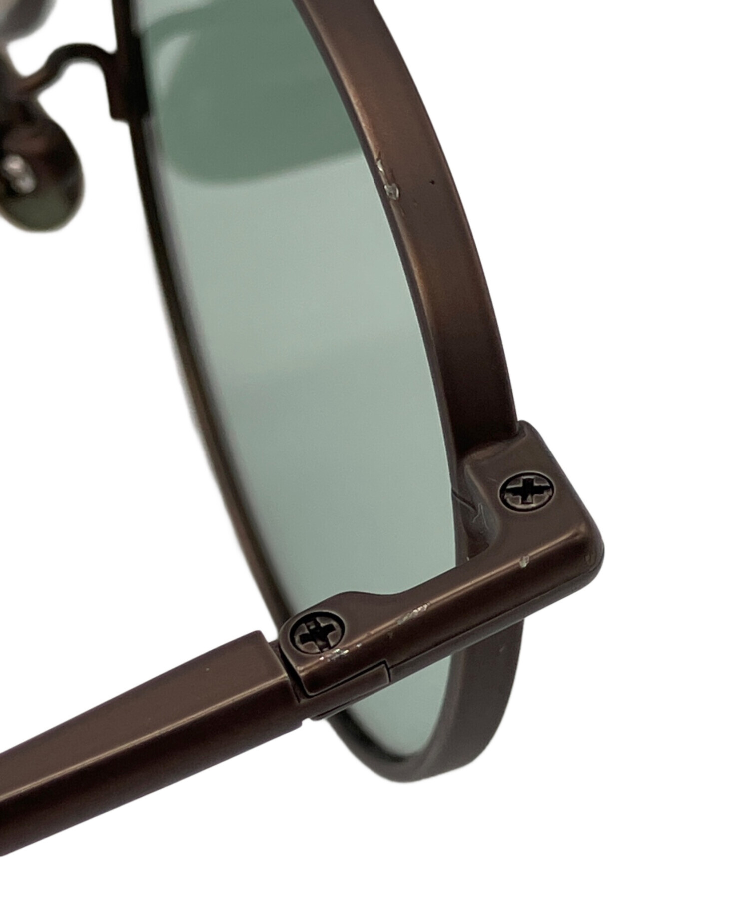 BLANC ブラン　サングラス　ブラウン/グリーン 中古・古着通販】BLANC (ブラン) サングラス M.GRN ブラウン サイズ:47