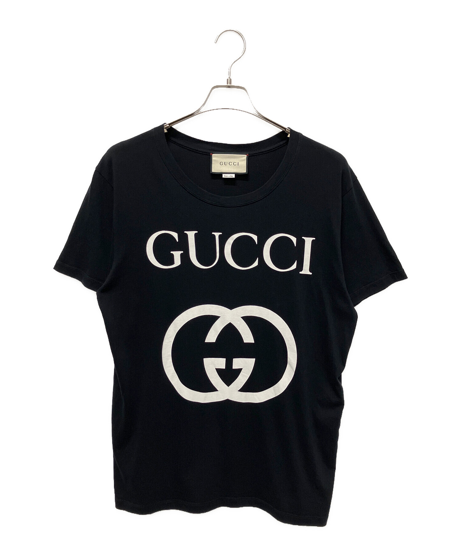 グッチ GUCCI 半袖Tシャツ　メンズ トップス 半袖 インターロッキング 中古・古着通販】GUCCI (グッチ) インターロッキングG オーバーサイズ