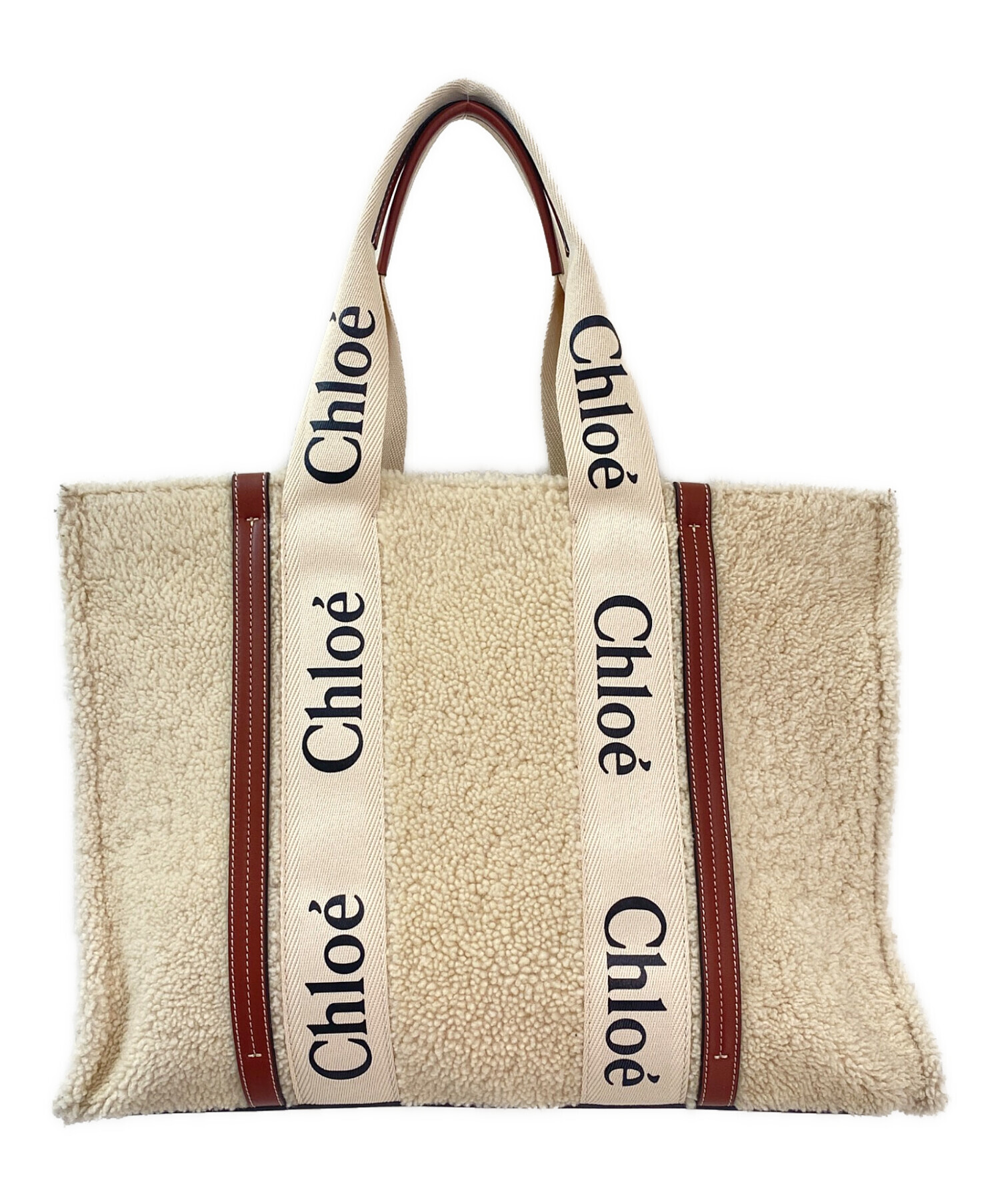 中古・古着通販】Chloe (クロエ) Woodyラージ シープスキンバッグ 