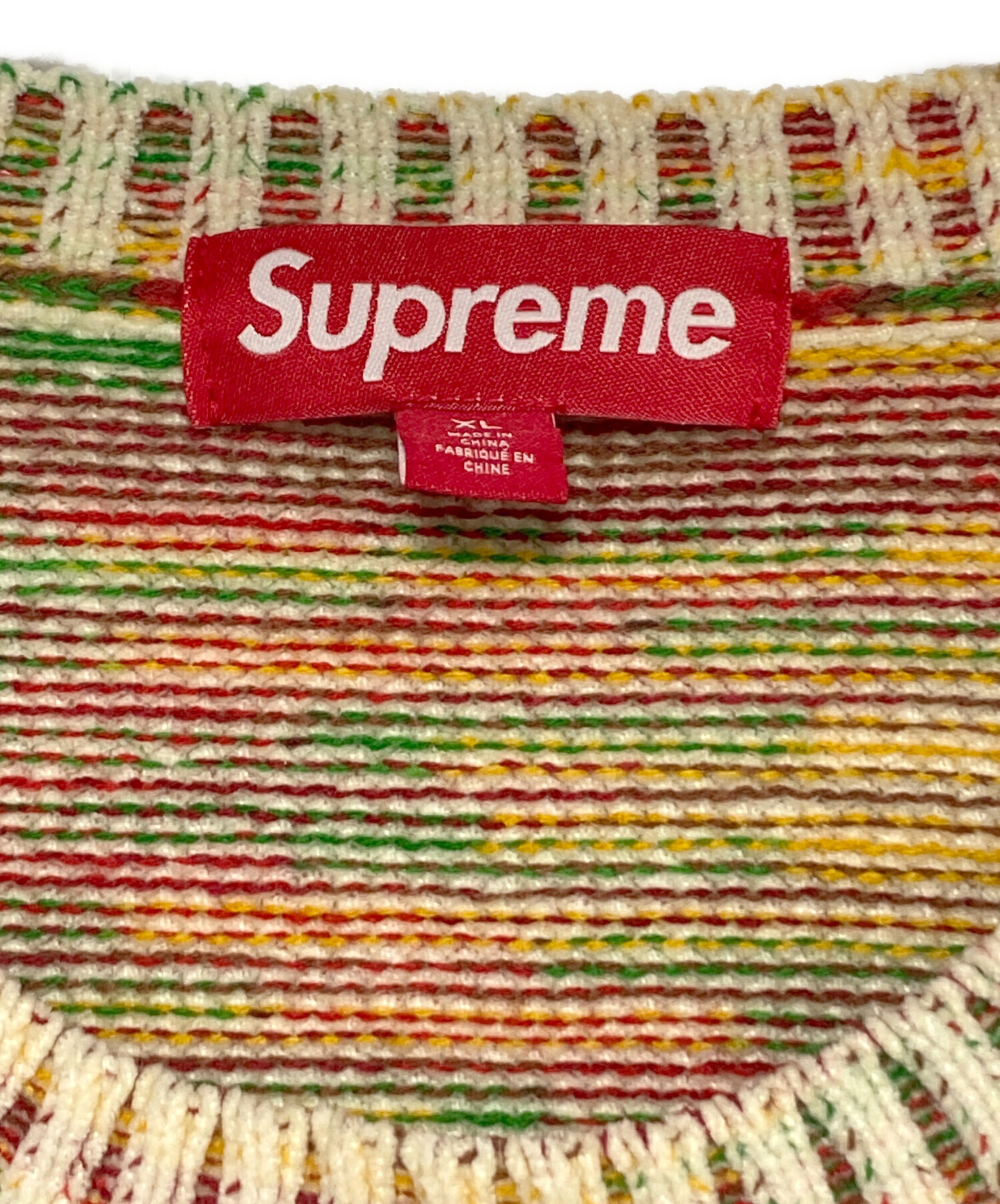 Supreme Contrast Arc Sweater Mサイズ Supreme Contrast Arc Sweater 24ss week5 シュプリーム コントラスト