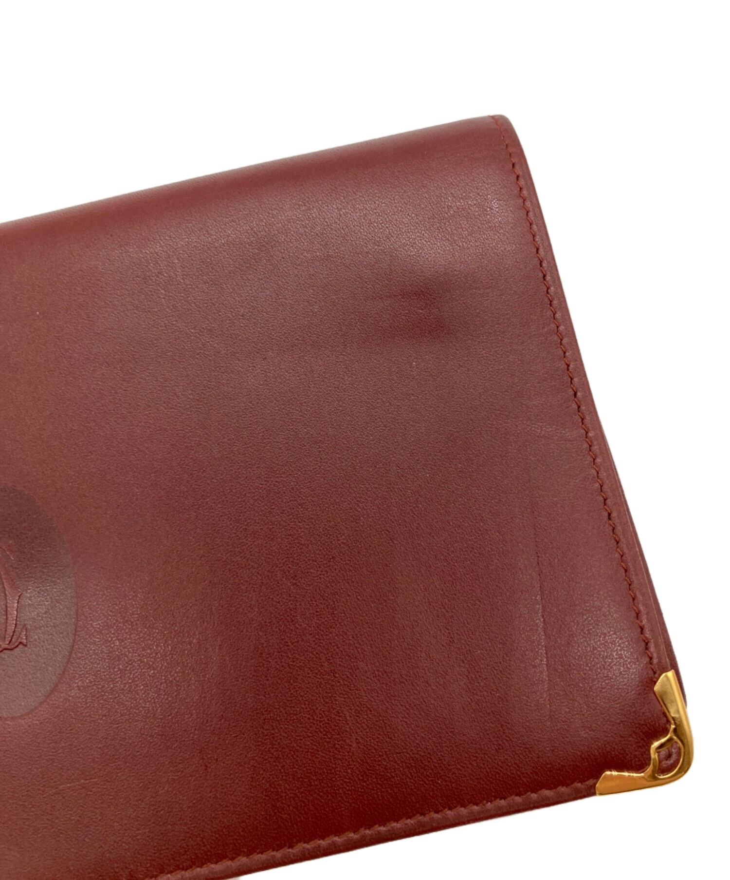 中古・古着通販】Cartier (カルティエ) がま口長財布 ボルドー 
