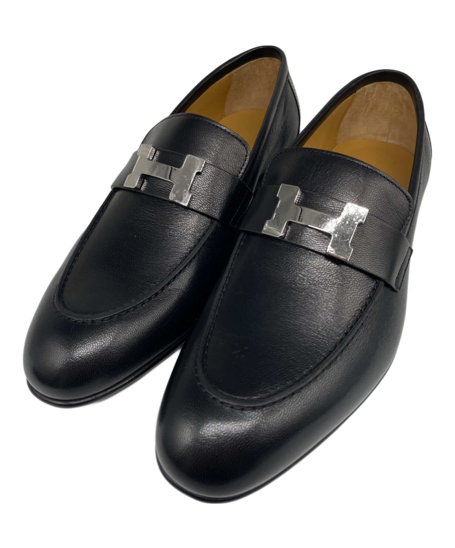 中古・古着通販】HERMES (エルメス) モカシン パリ シューズ ブラック