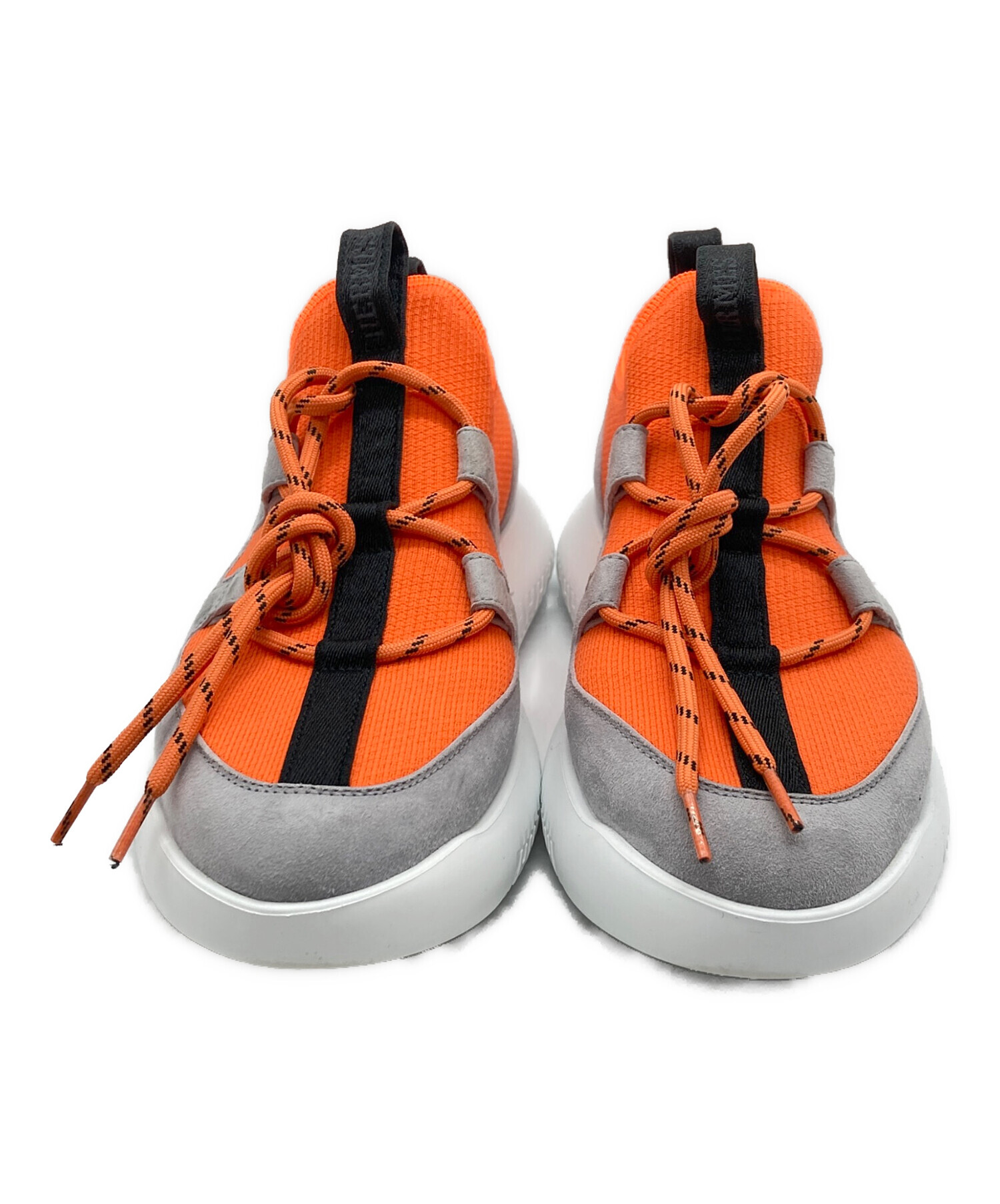 中古・古着通販】HERMES (エルメス) DUEL オレンジ×グレー サイズ:35