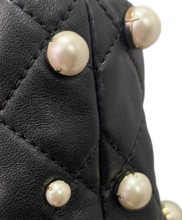 本物！未使用 レア　CHANEL　シャネル パール バッグ 中古・古着通販】CHANEL (シャネル) パールバケットバッグ ブラック
