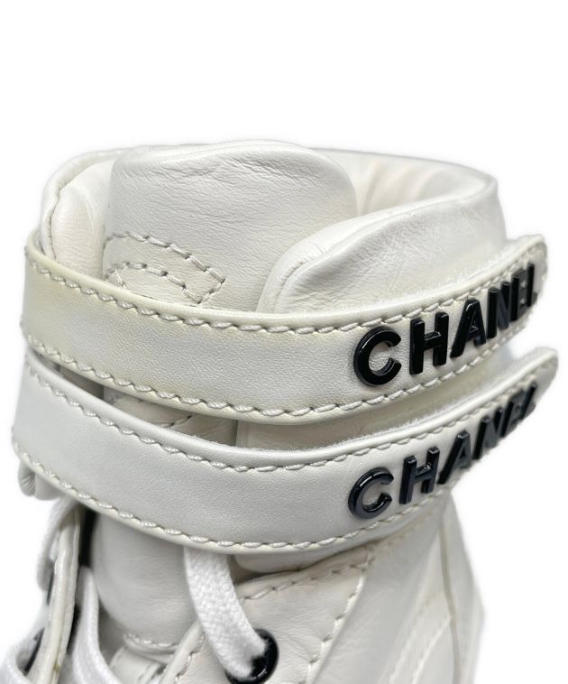 中古・古着通販】CHANEL (シャネル) ハイカットベロクロスニーカー