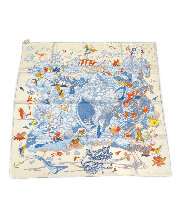 中古・古着通販】HERMES (エルメス) カレ90 Sur Mon Nuage 私の雲