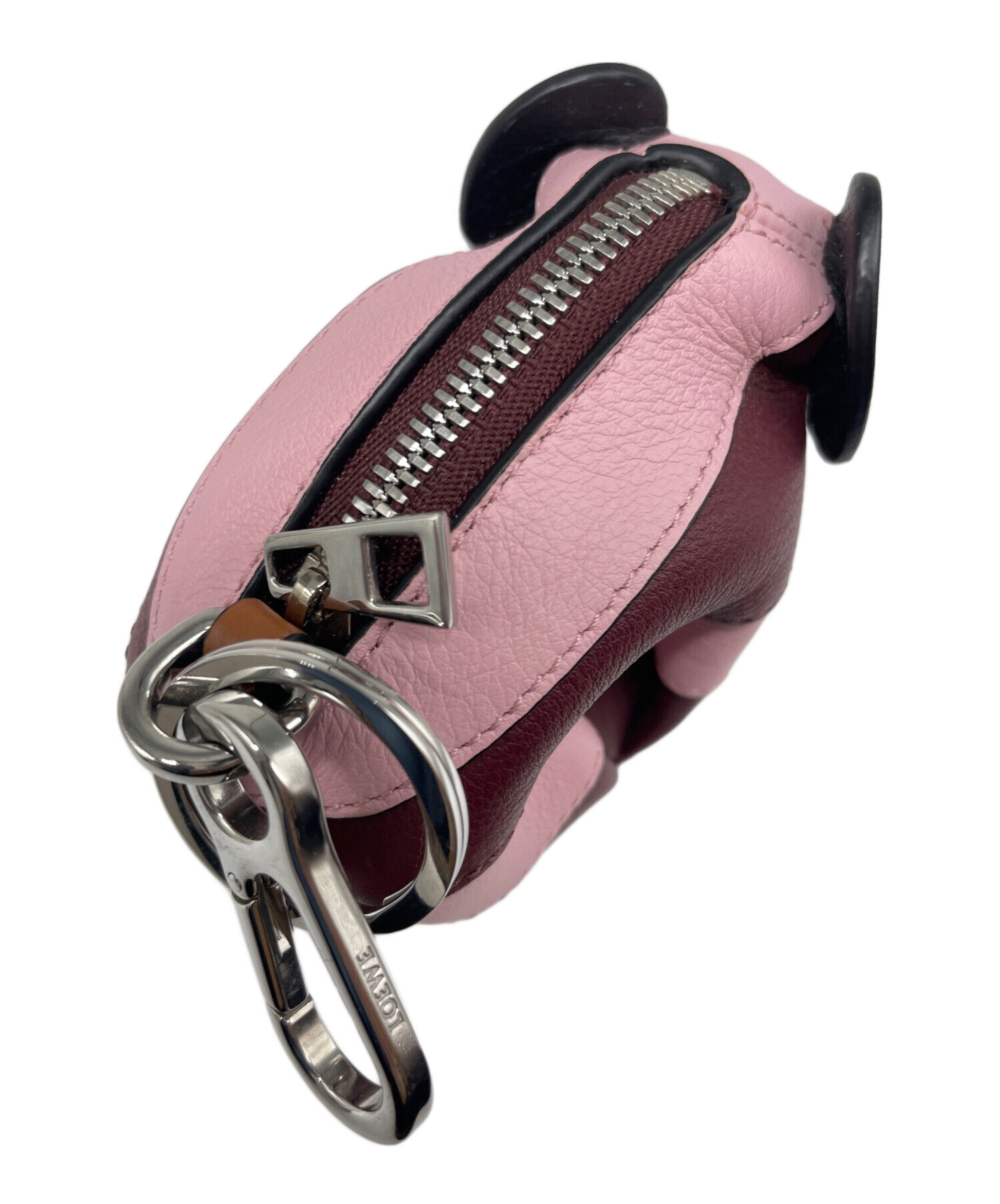 LOEWE ロエベ エレファント　ケース ピンク ロエベ エレファント チャーム コインケース ピンク マルチカラー