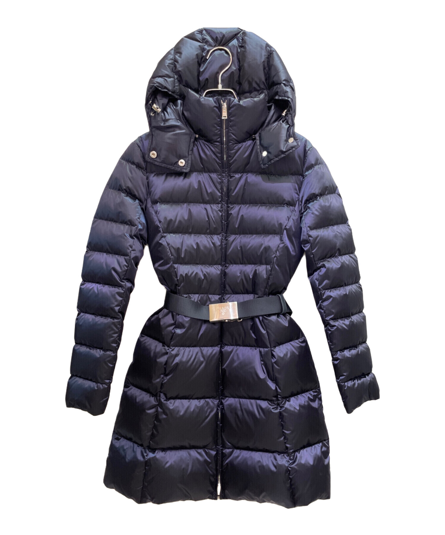 中古・古着通販】PRADA (プラダ) ウエストベルトナイロンダウンコート