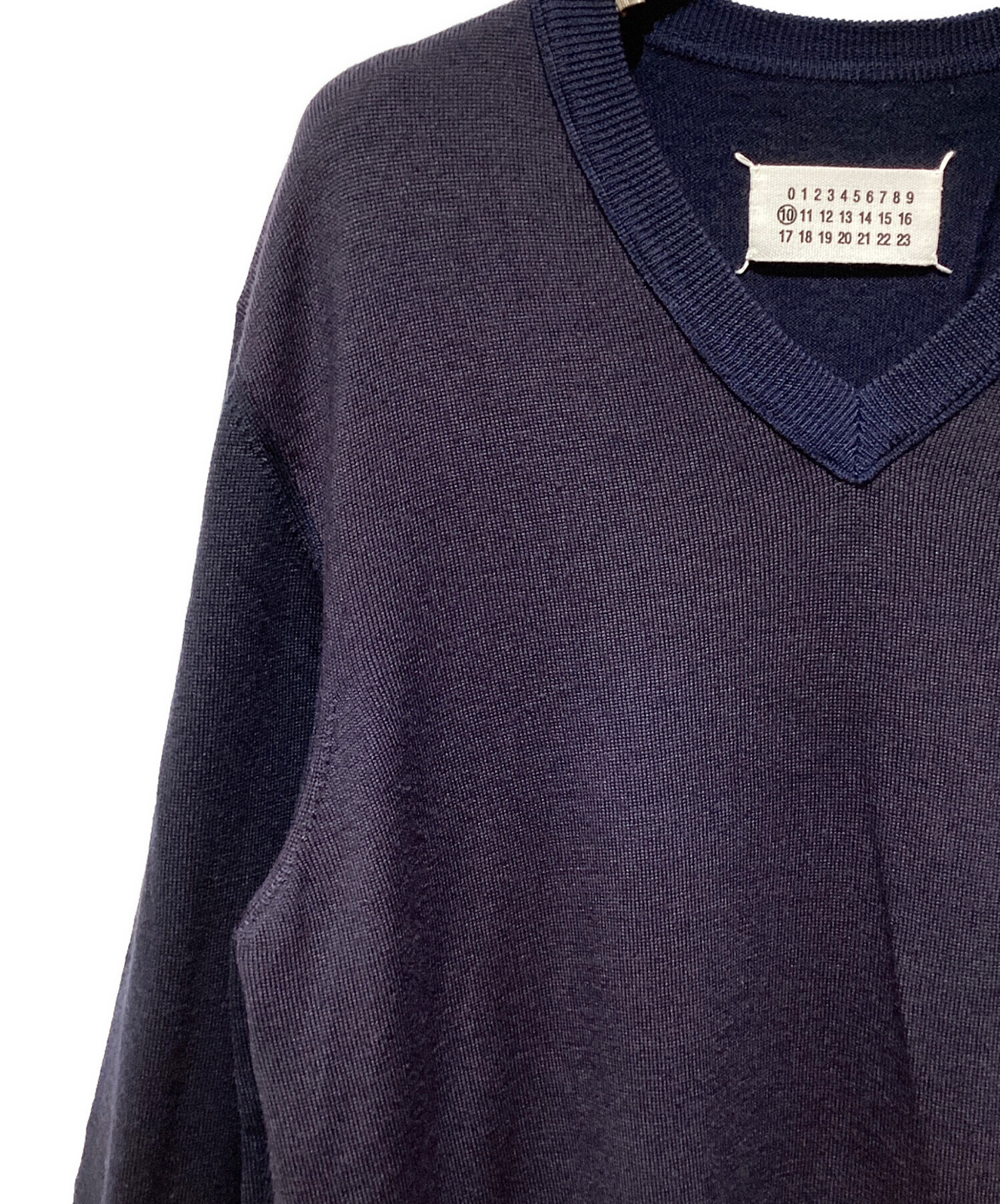 中古・古着通販】Maison Margiela (メゾンマルジェラ) Vネックニット