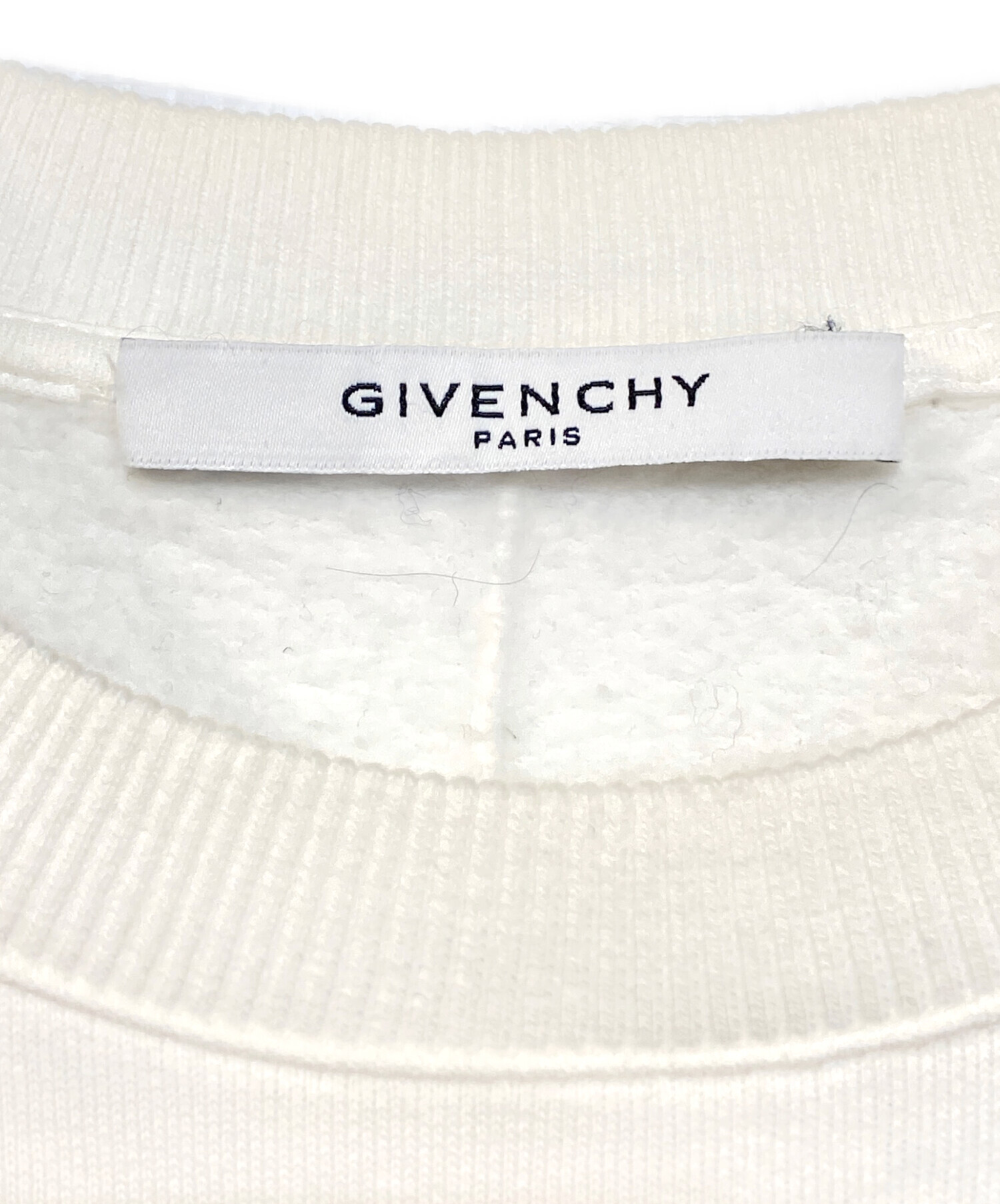 中古・古着通販】GIVENCHY (ジバンシィ) ロゴスウェット ホワイト 