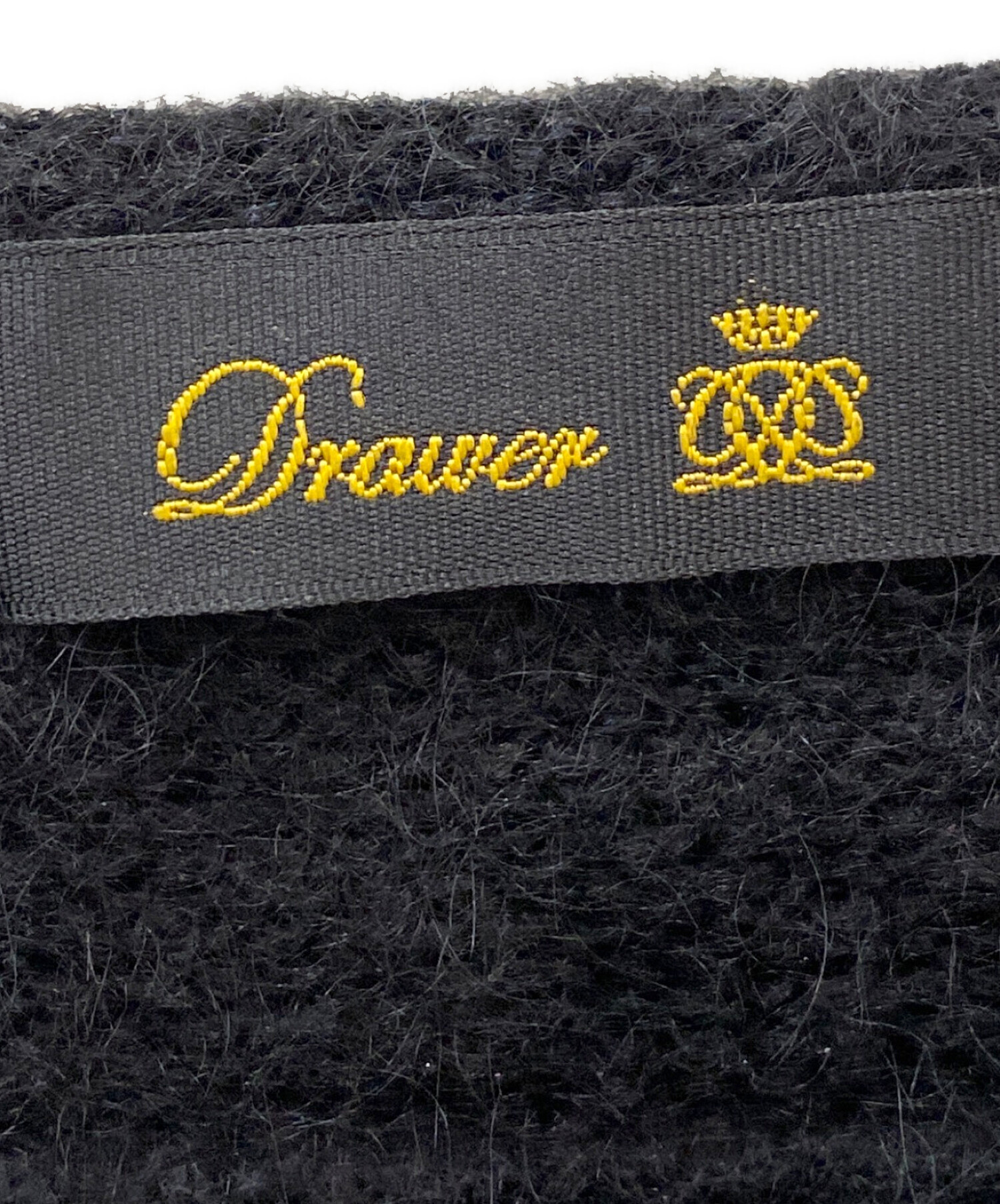 中古・古着通販】DRAWER (ドゥロワー) フリンジニット ブラック サイズ