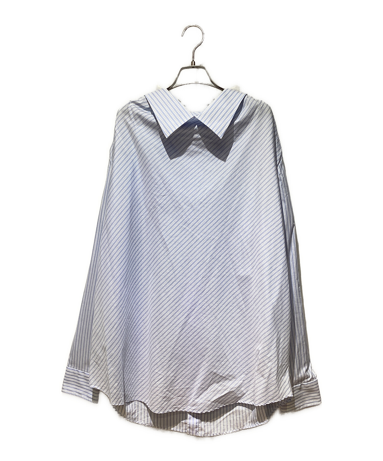 中古・古着通販】GUCCI (グッチ) Back Button Design Stripe Shirt