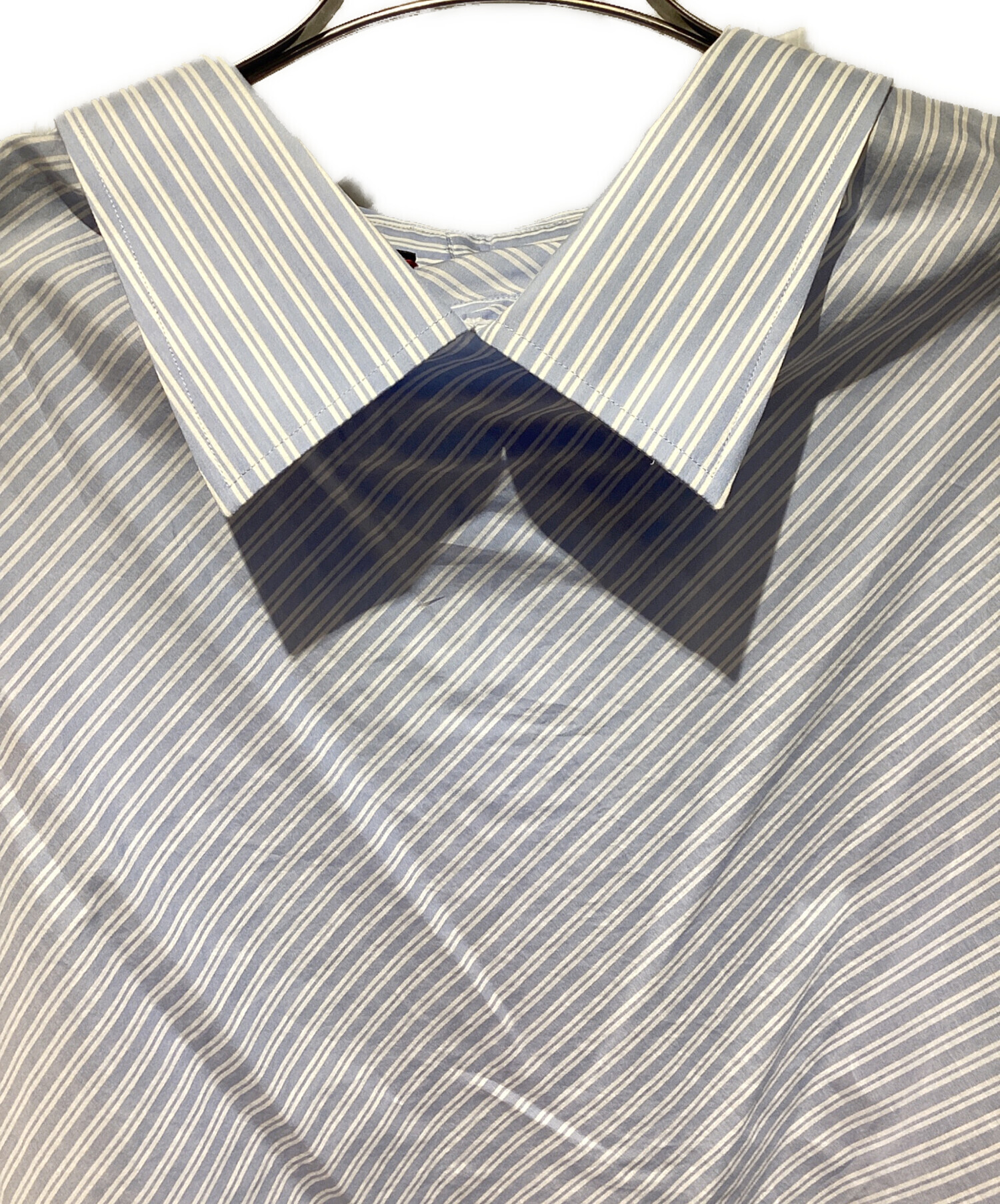 GUCCI（グッチ） ストライプシャツ 襟付き 中古・古着通販】GUCCI (グッチ) Back Button Design Stripe Shirt