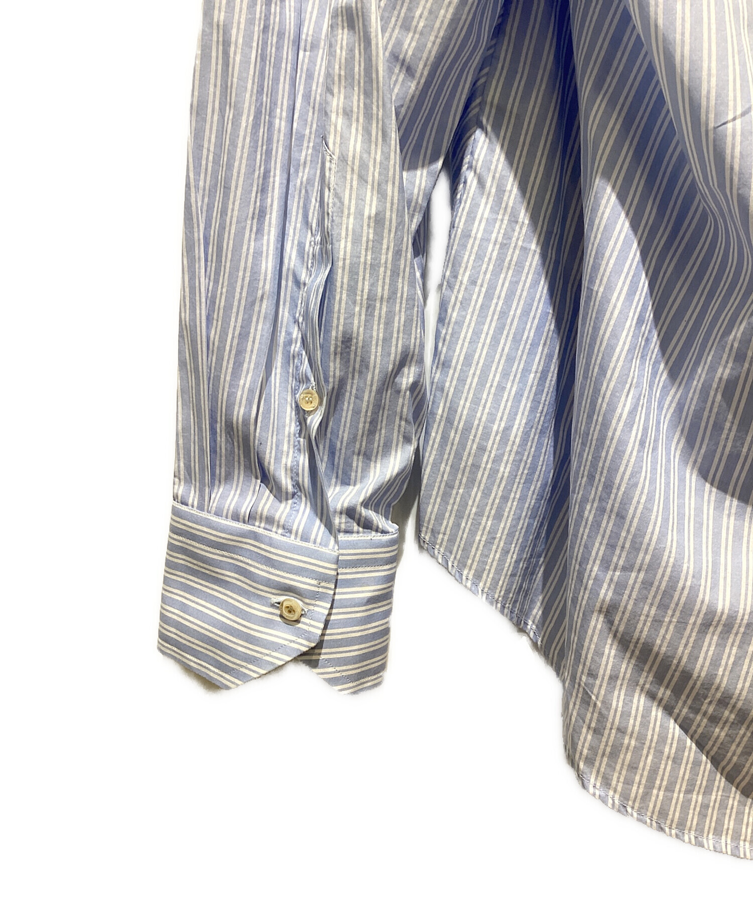 中古・古着通販】GUCCI (グッチ) Back Button Design Stripe Shirt