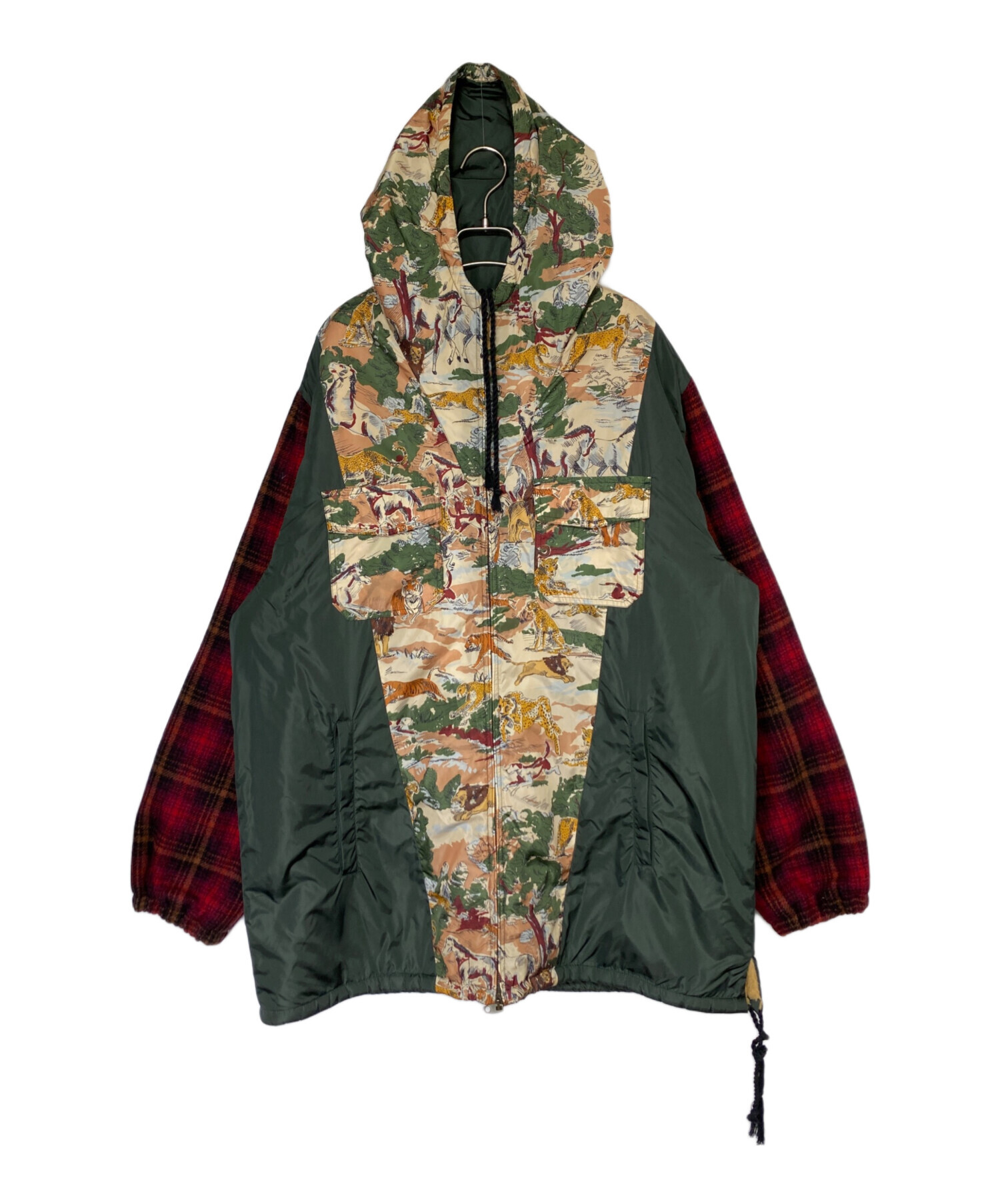 中古・古着通販】GUCCI (グッチ) Nylon Jacket with Feline Print