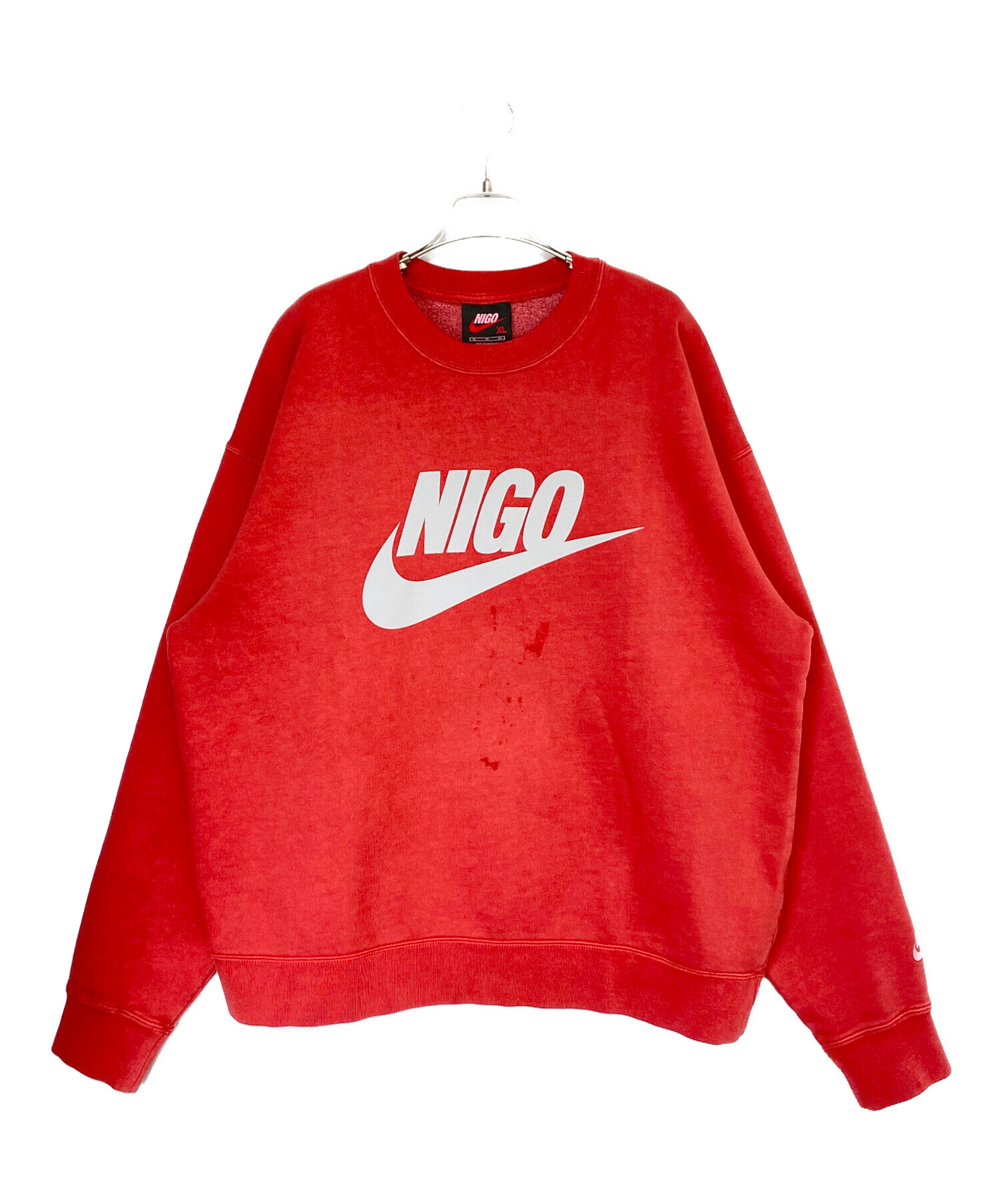 中古・古着通販】NIKE (ナイキ) NIGO (ニゴ―) NIGO CREW FLC レッド 