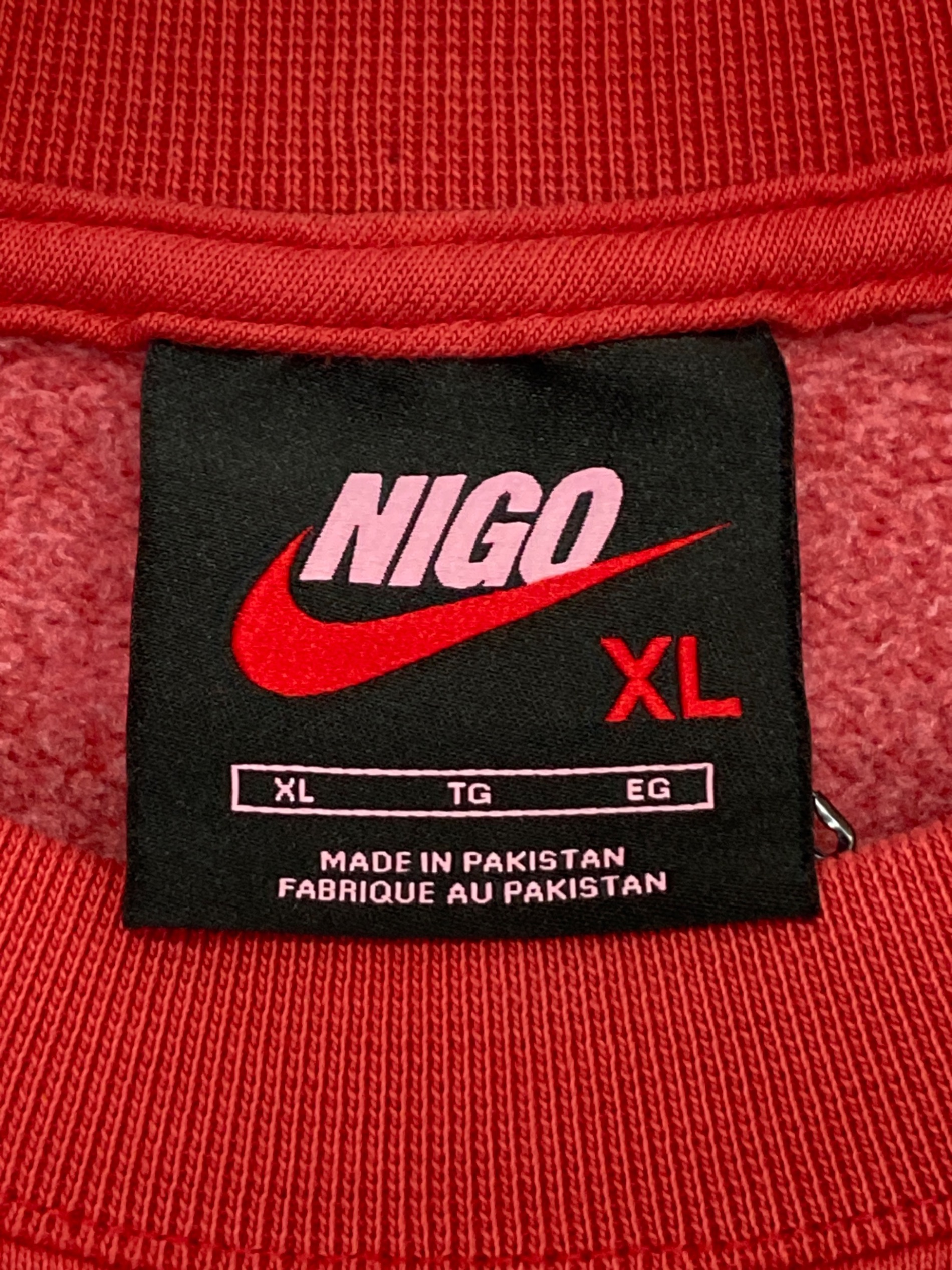 中古・古着通販】NIKE (ナイキ) NIGO (ニゴ―) NIGO CREW FLC レッド 