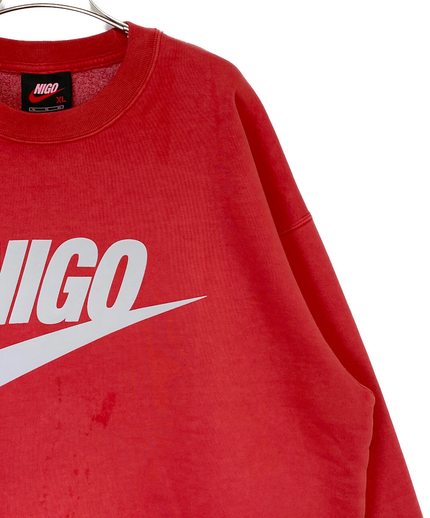 中古・古着通販】NIKE (ナイキ) NIGO (ニゴ―) NIGO CREW FLC レッド 