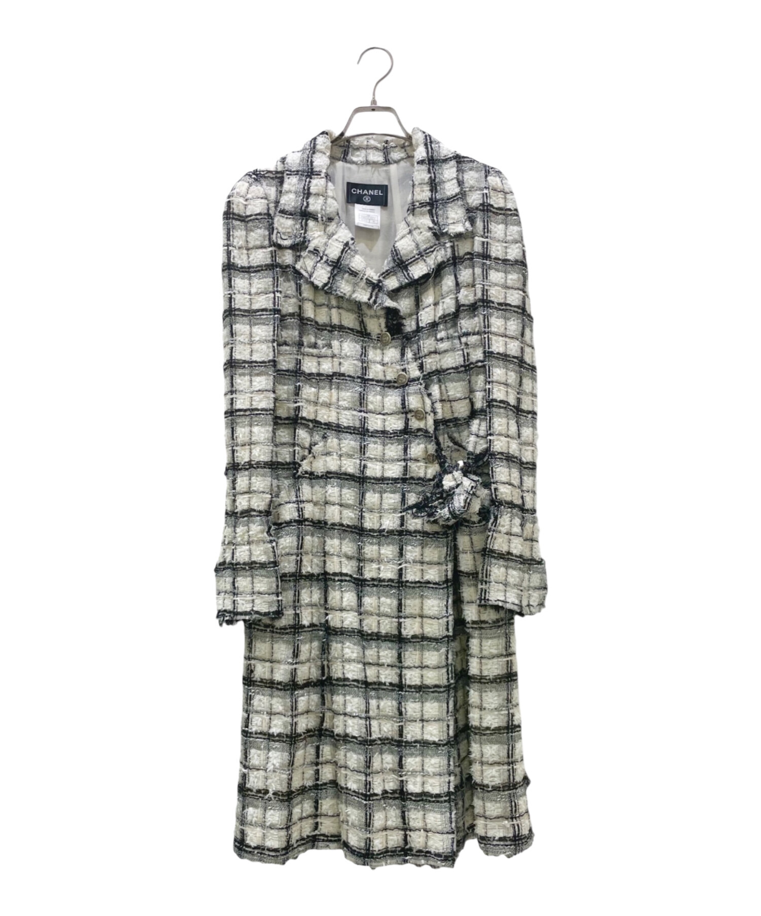 中古・古着通販】CHANEL (シャネル) ココボタン ラメ糸 ツイード