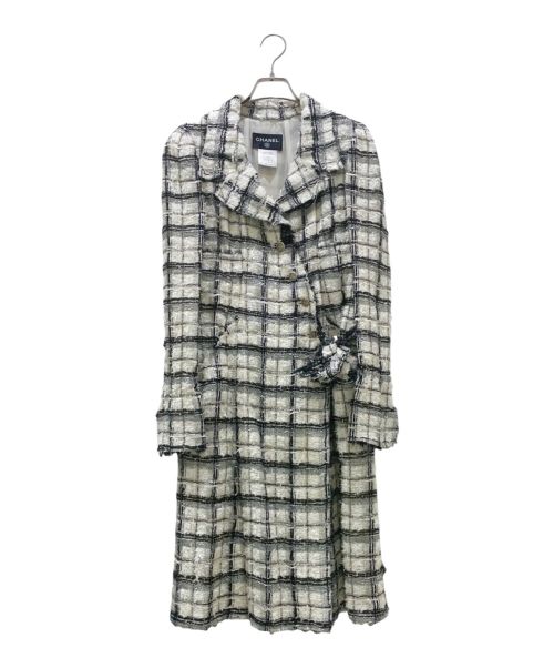 中古・古着通販】CHANEL (シャネル) ココボタン ラメ糸 ツイード