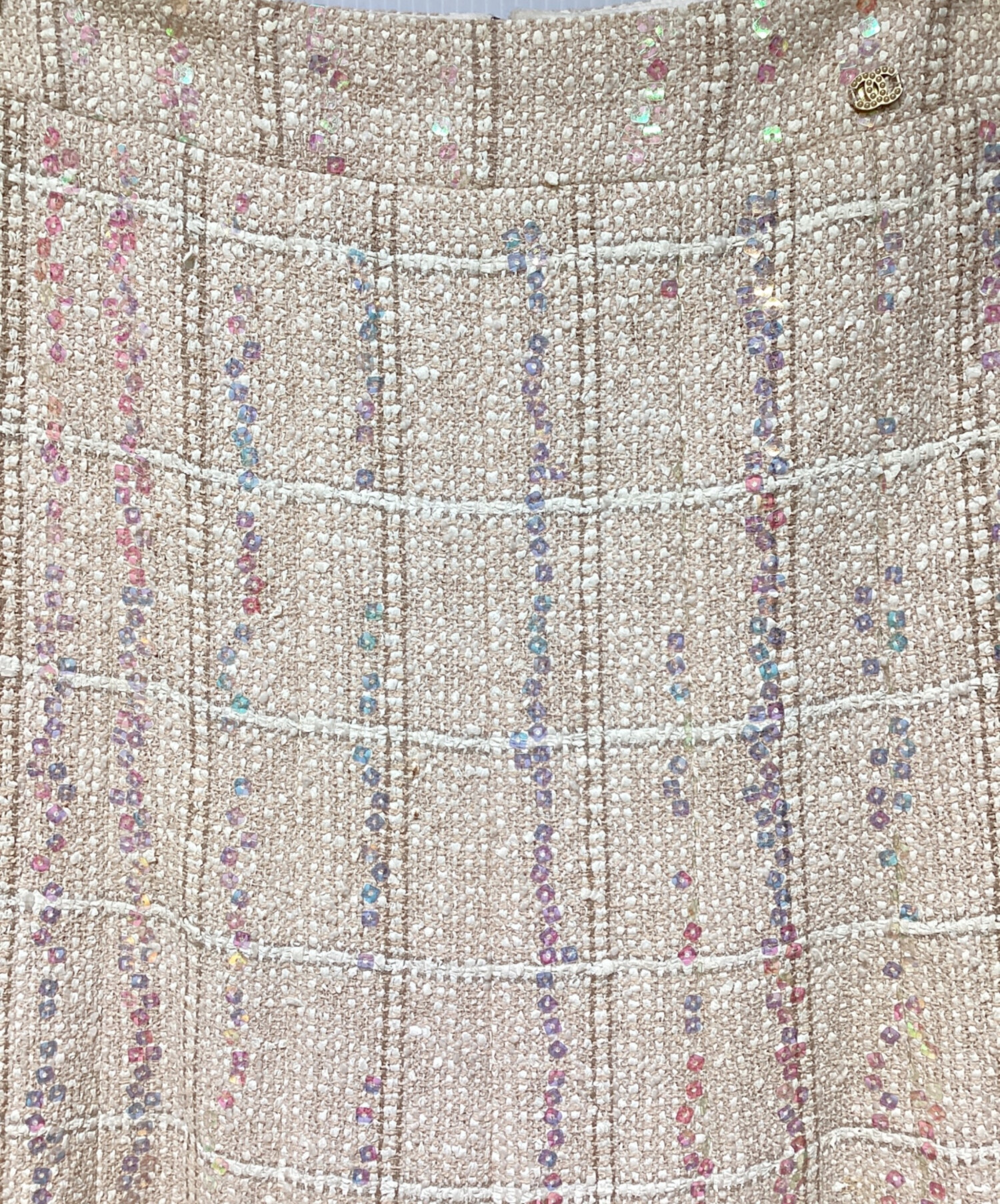 中古・古着通販】CHANEL (シャネル) ツイードスパンコールスカート