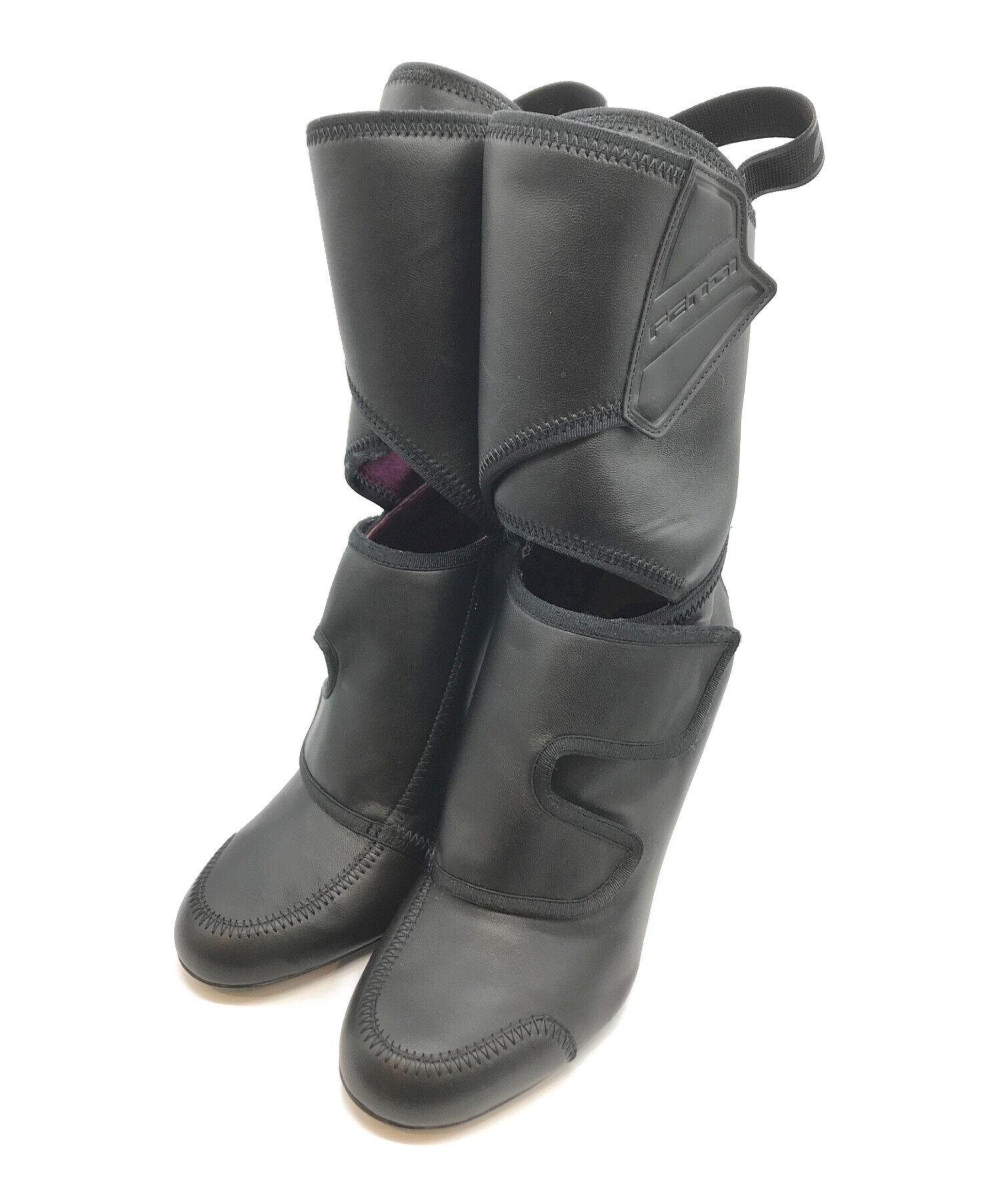 中古・古着通販】FENDI (フェンディ) ブーツ ブラック サイズ:37 