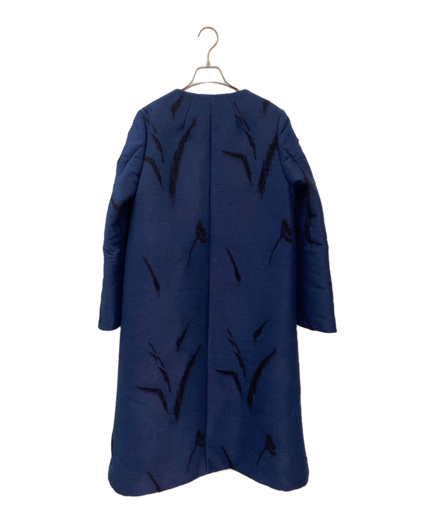 mame kurogouchi コード刺繍 コート navy mame kurogouchi コード刺繍 コート navy レディース