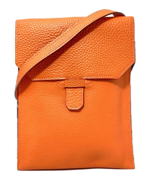 中古・古着通販】HERMES (エルメス) Leather Square Shoulder Pouch