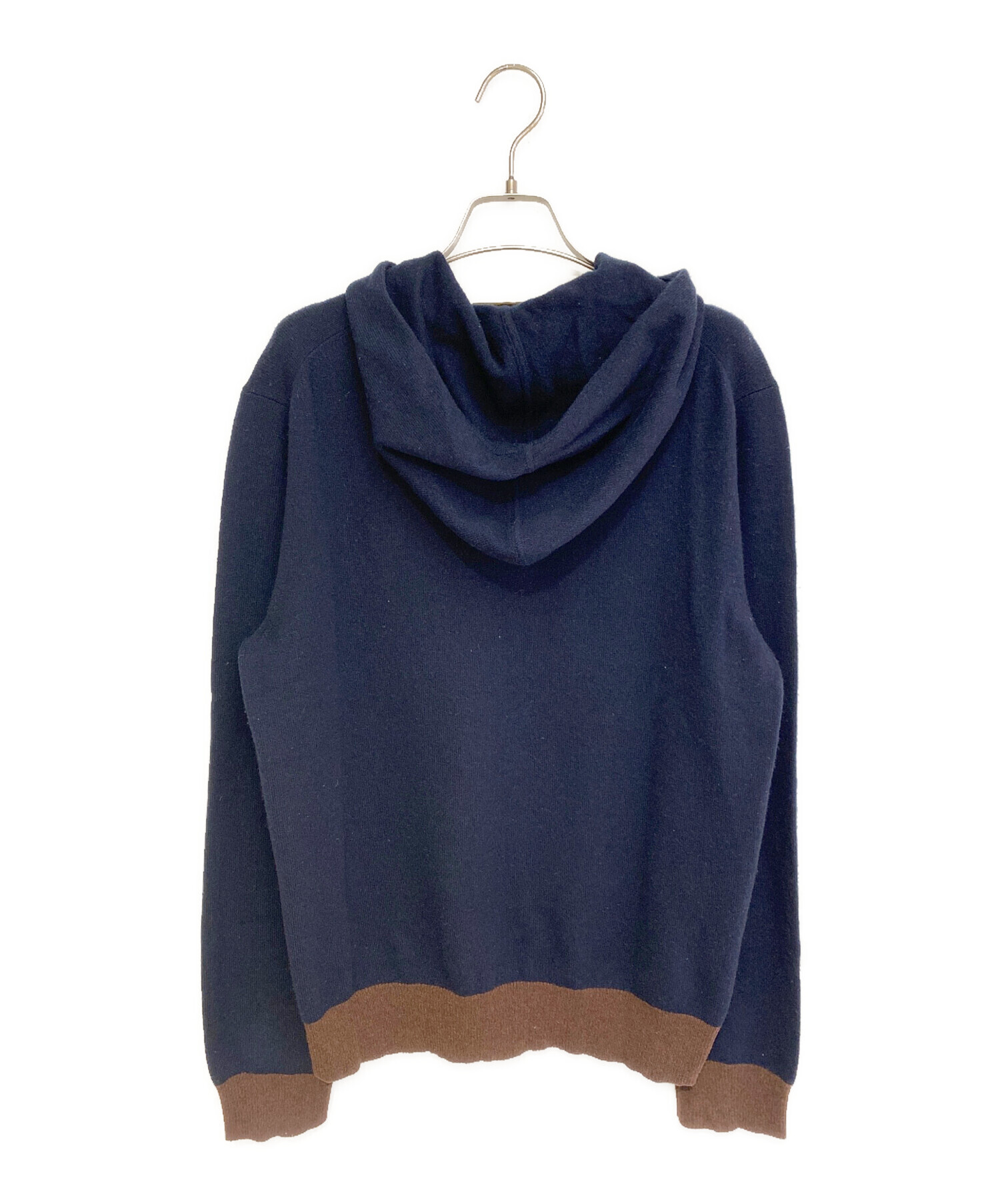 中古・古着通販】HERMES (エルメス) フーディーニット ネイビー サイズ