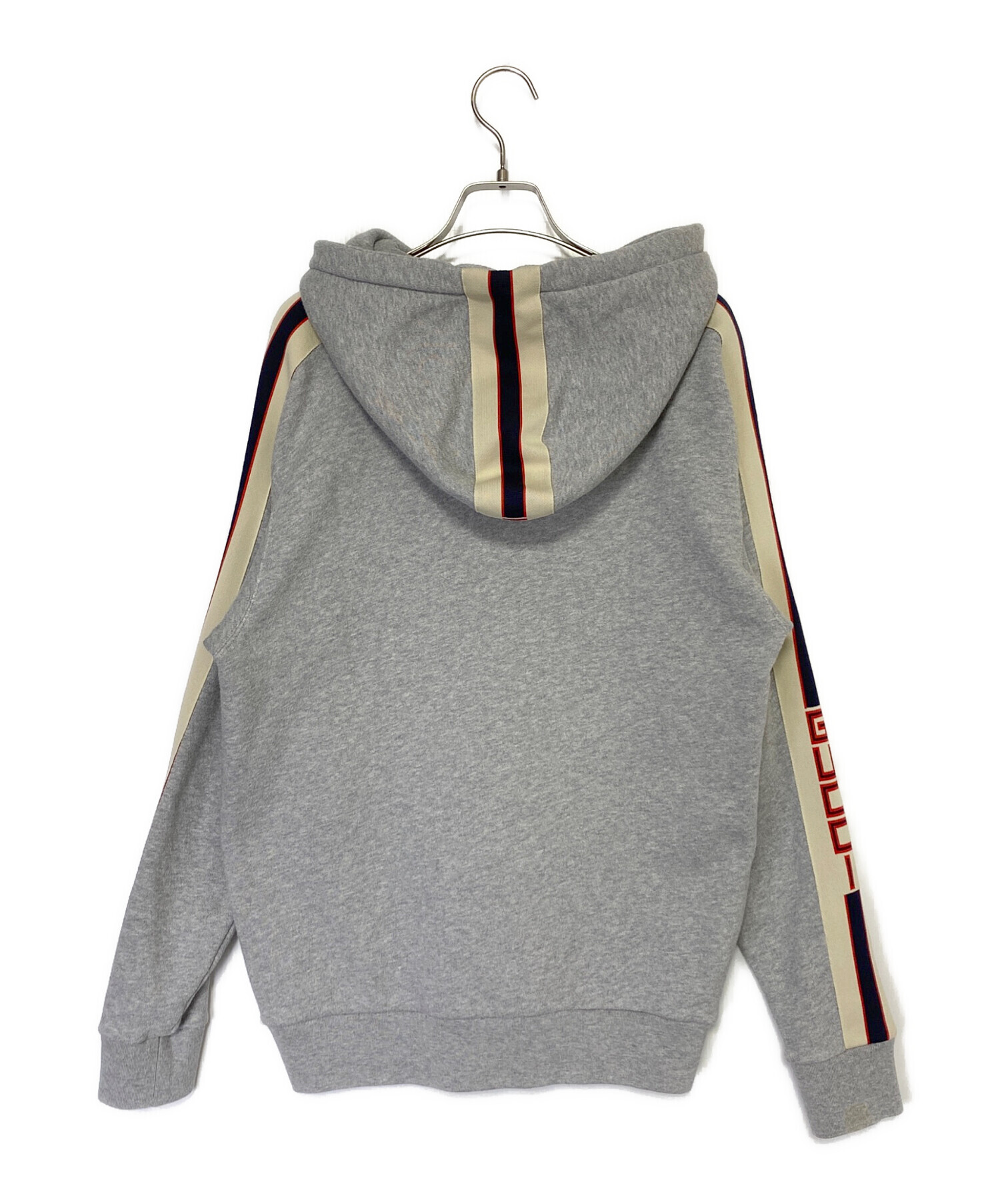 中古・古着通販】GUCCI (グッチ) ジップパーカー ライトグレー サイズ
