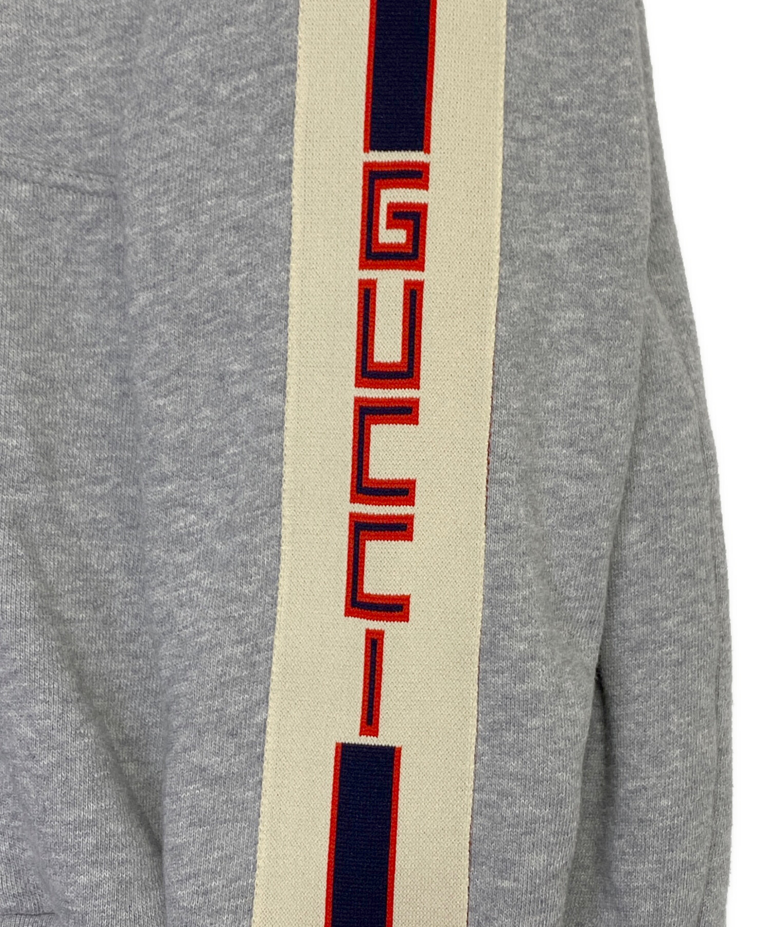 中古・古着通販】GUCCI (グッチ) ジップパーカー ライトグレー サイズ