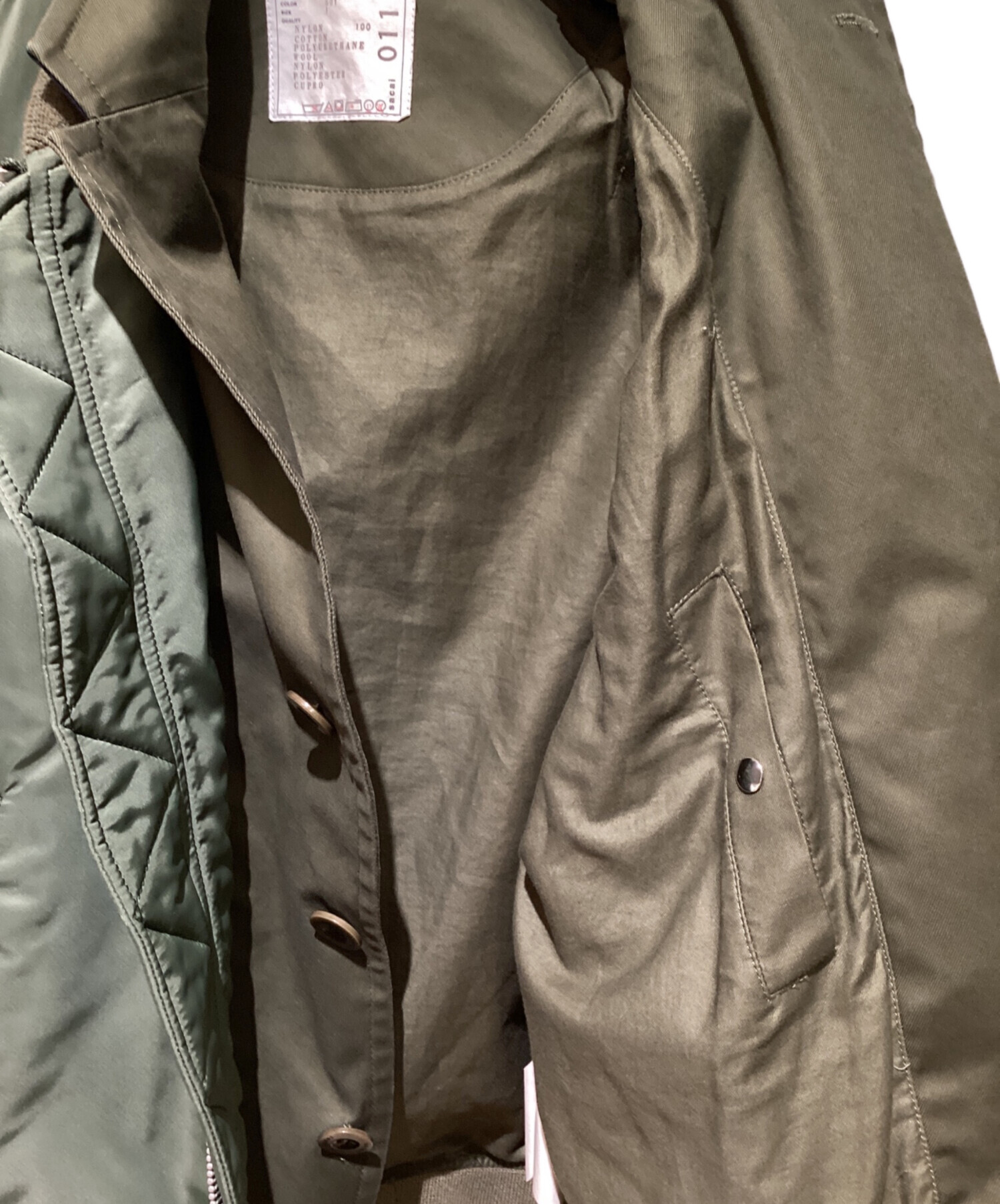 中古・古着通販】sacai (サカイ) MA-1(エムエーワン)ジャケット カーキ