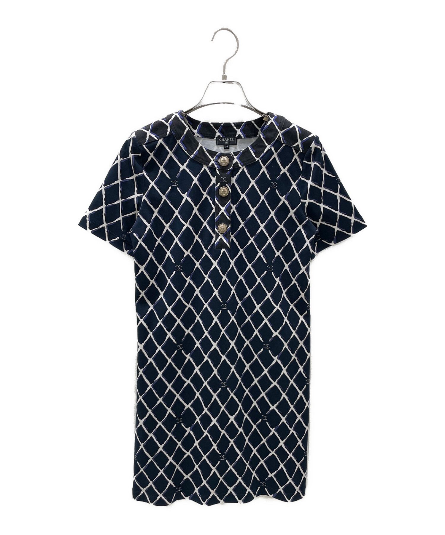 中古・古着通販】CHANEL (シャネル) ココマーク ノーカラーロング 