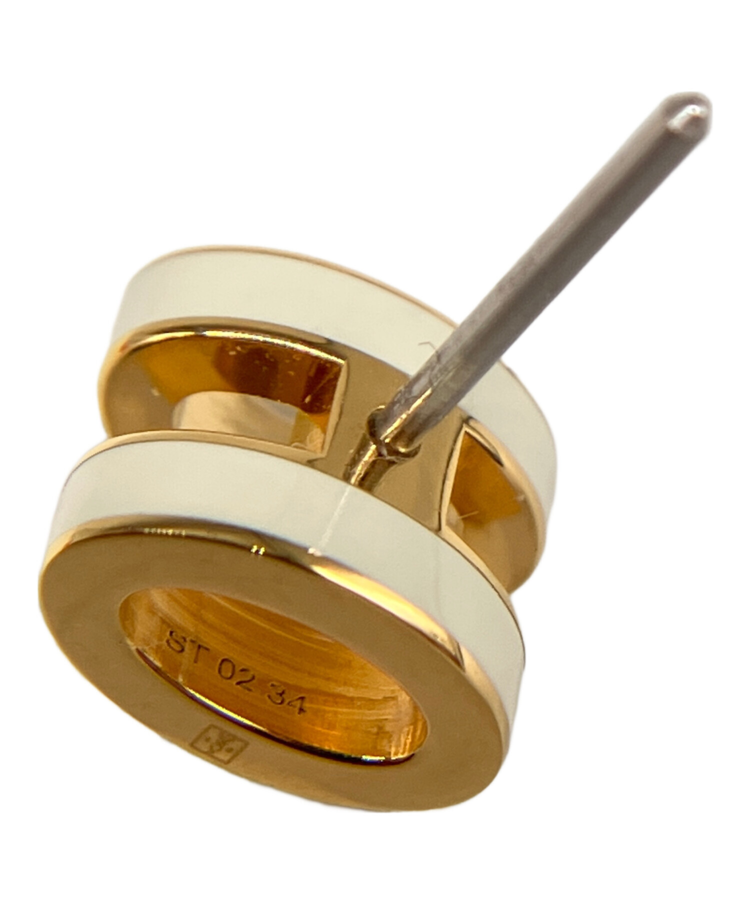 中古・古着通販】HERMES (エルメス) ポップHミニピアス オフホワイト