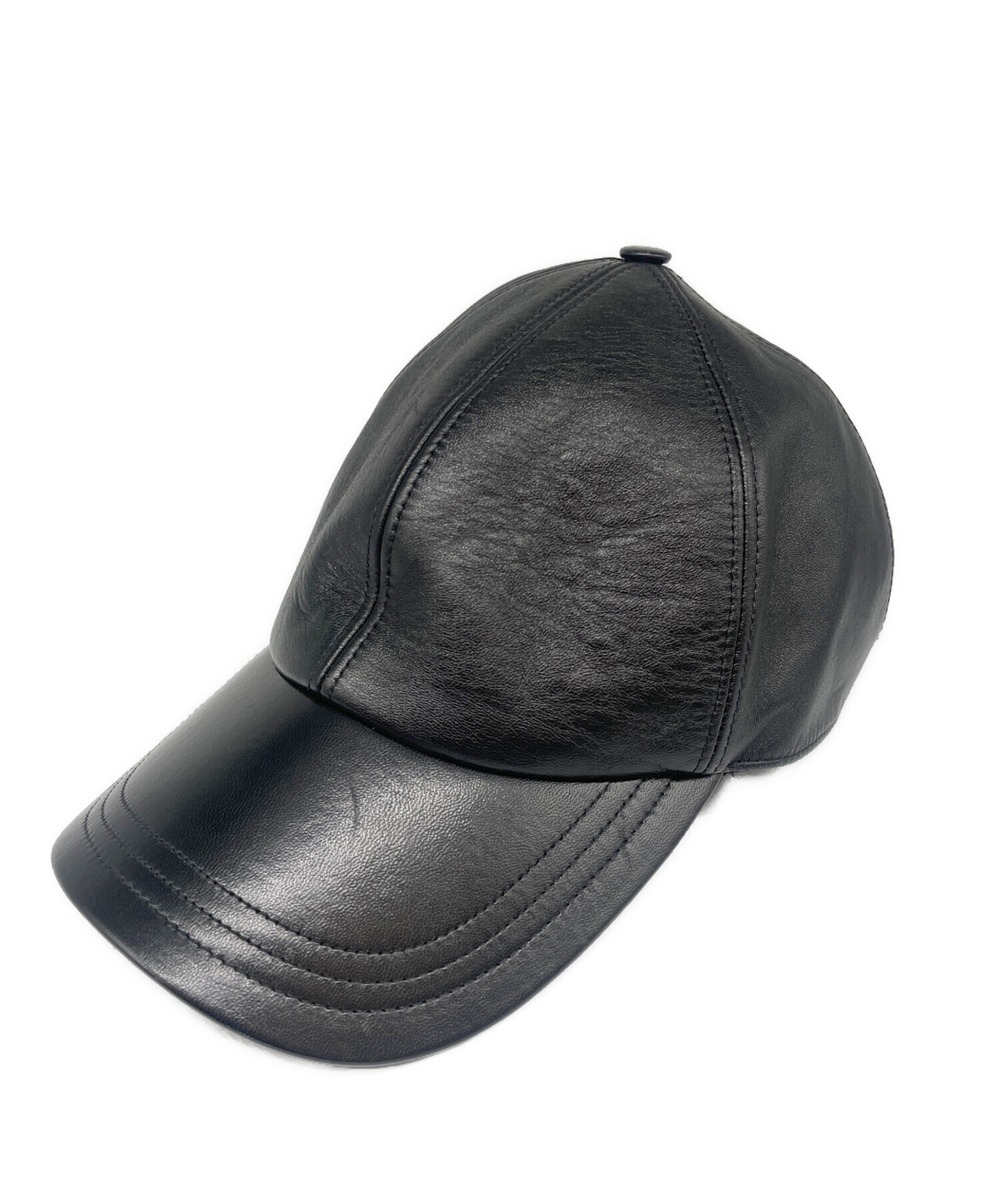 中古・古着通販】PRADA (プラダ) ナッパレザー ベースボールキャップ