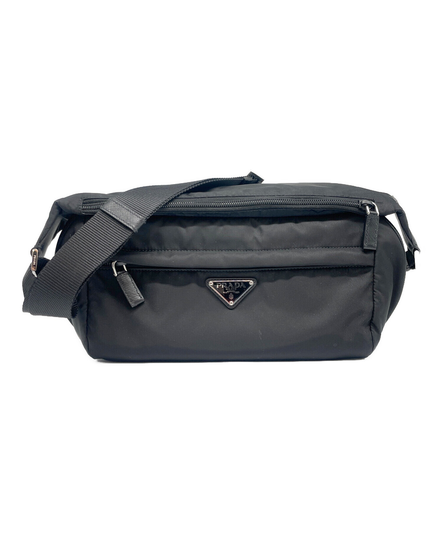 中古・古着通販】PRADA (プラダ) Re-Nylon xサフィアーノレザー