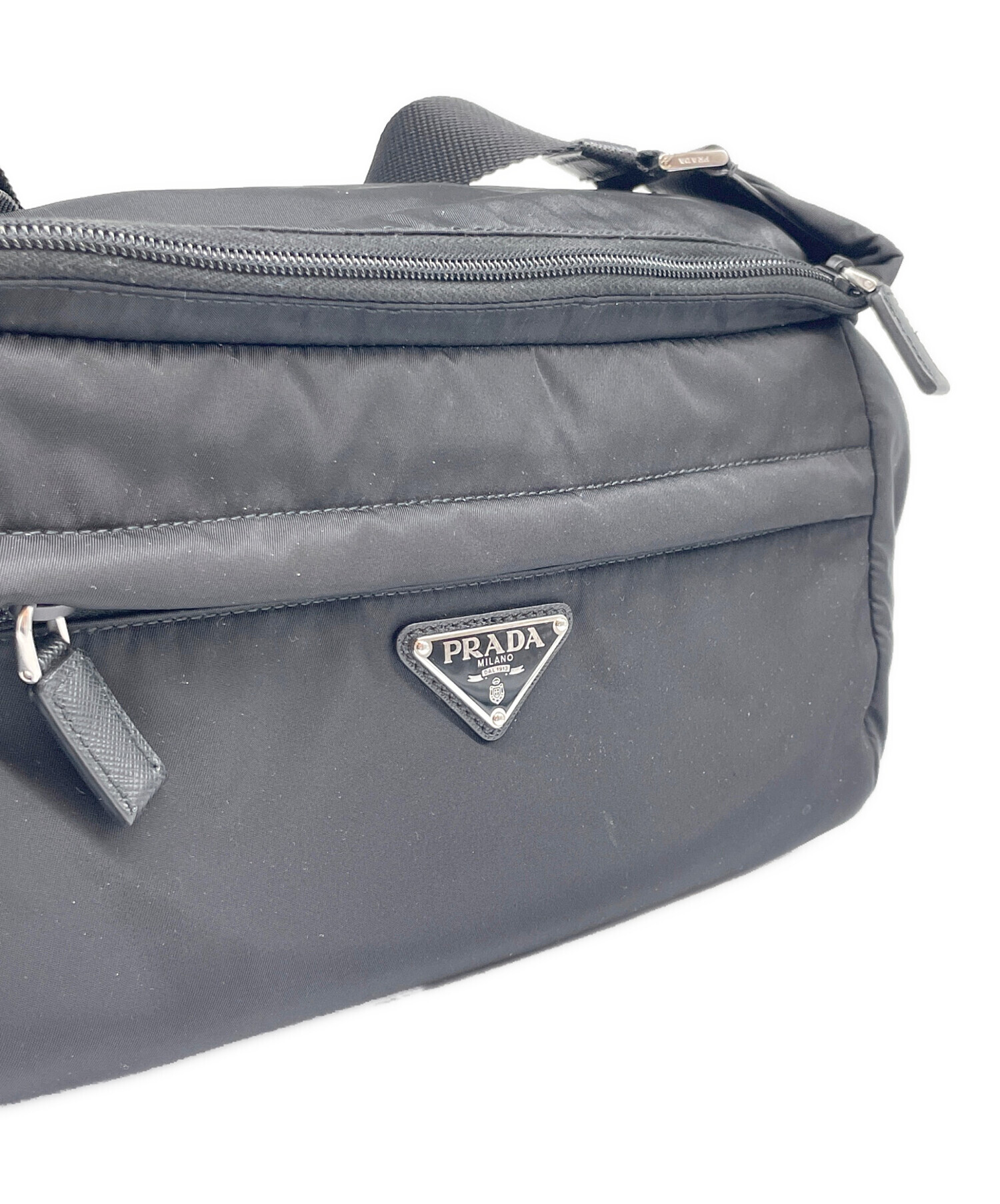 中古・古着通販】PRADA (プラダ) Re-Nylon xサフィアーノレザー