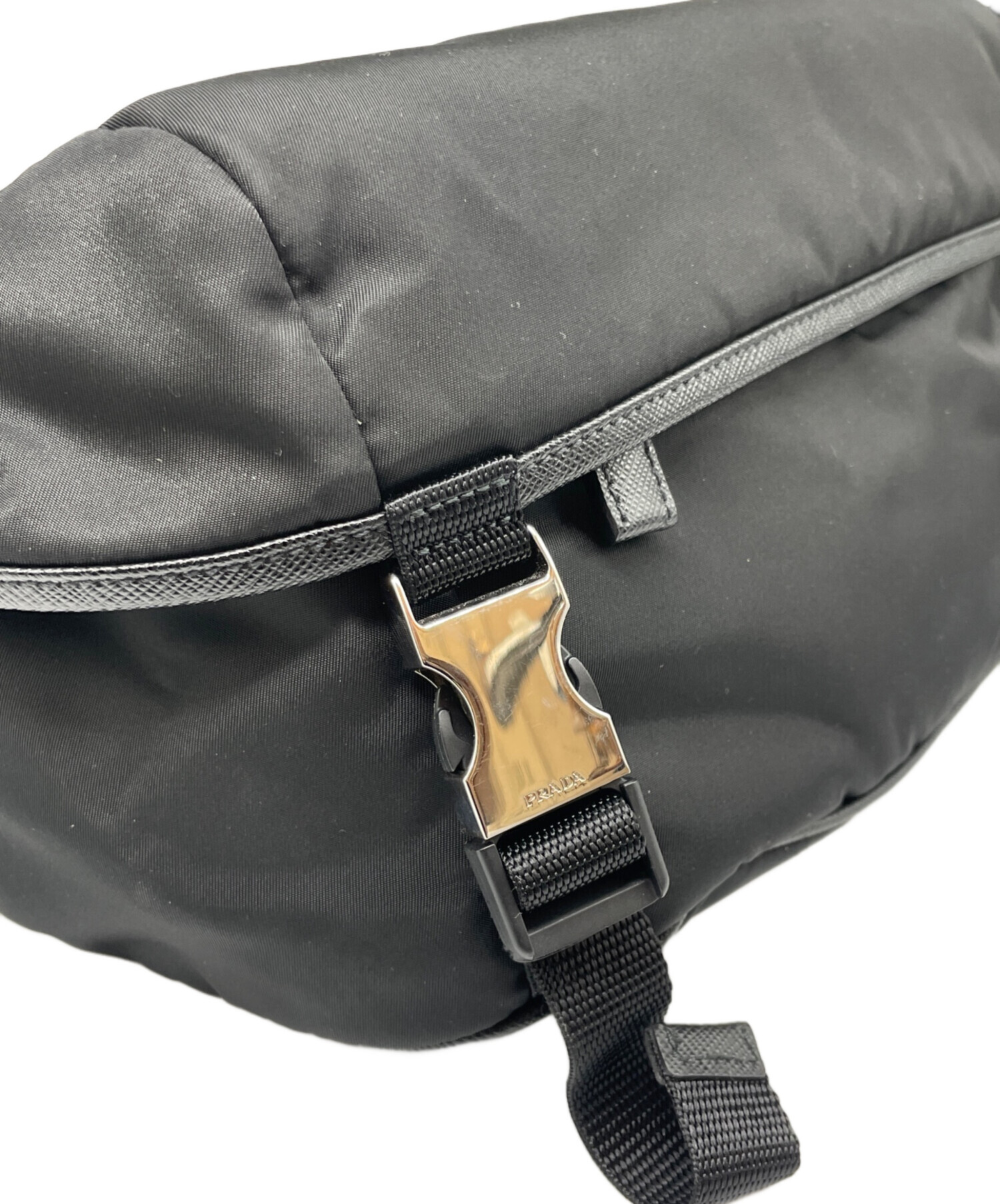 中古・古着通販】PRADA (プラダ) Re-Nylon xサフィアーノレザー