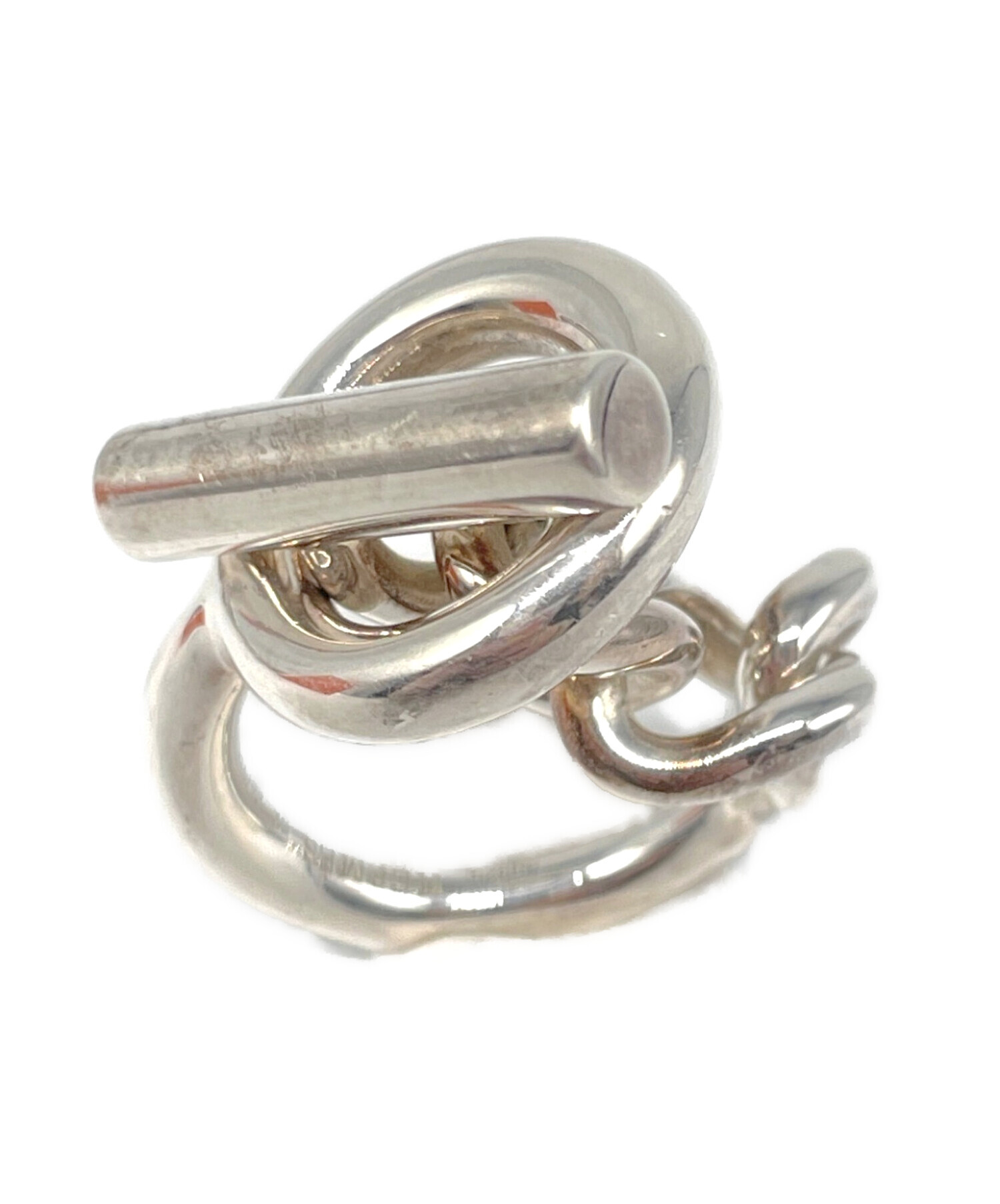 エルメスHERMESクロワゼットシルバーリング 9号