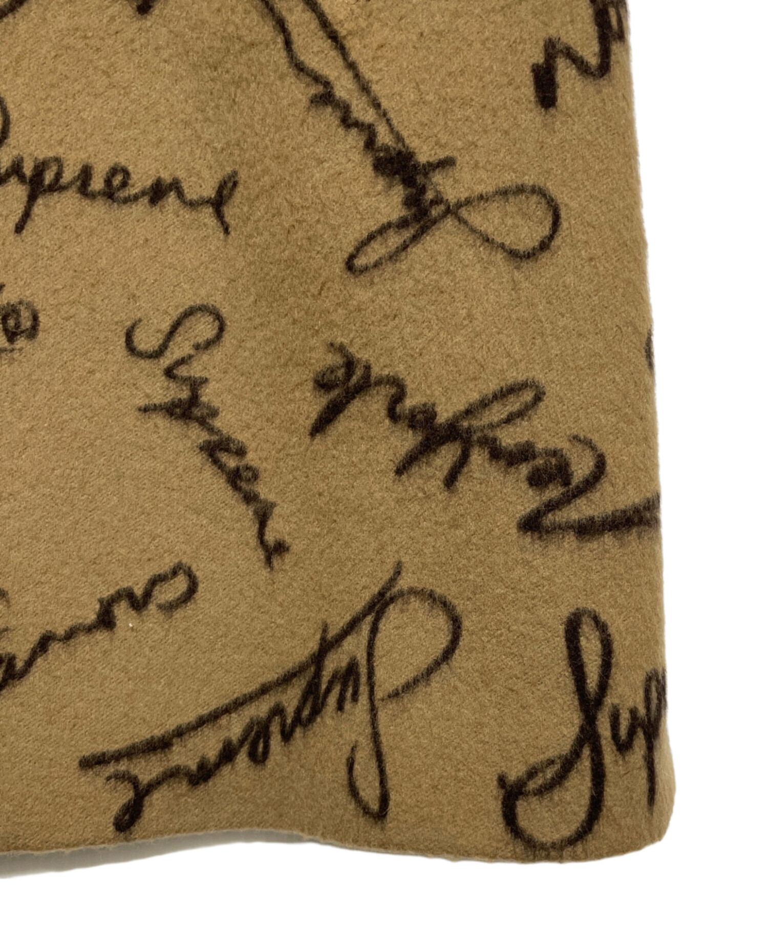 中古・古着通販】Supreme (シュプリーム) Script Logos Wool Overcoat