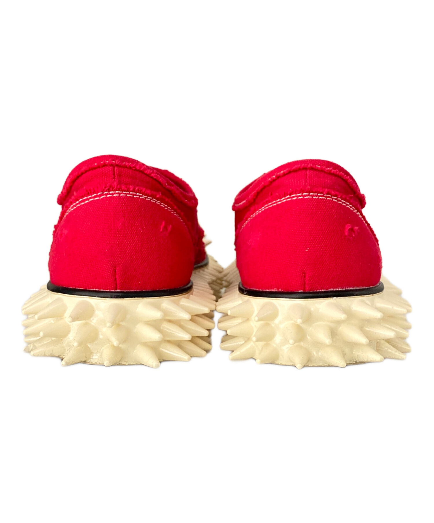 中古・古着通販】doublet (ダブレット) SPIKY CANVAS SNEAKER レッド 